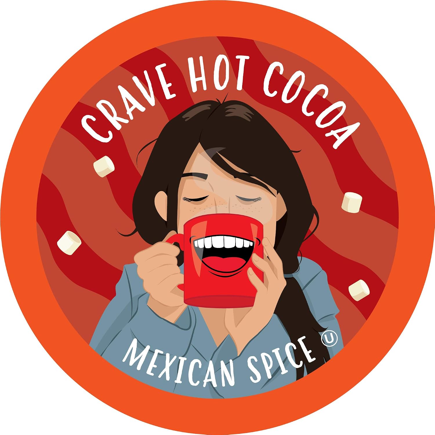 Crave Hot Chocolate Pods, Compatible with 2.0 K-Cup Brewers, Mint Chocolate, 40 Count