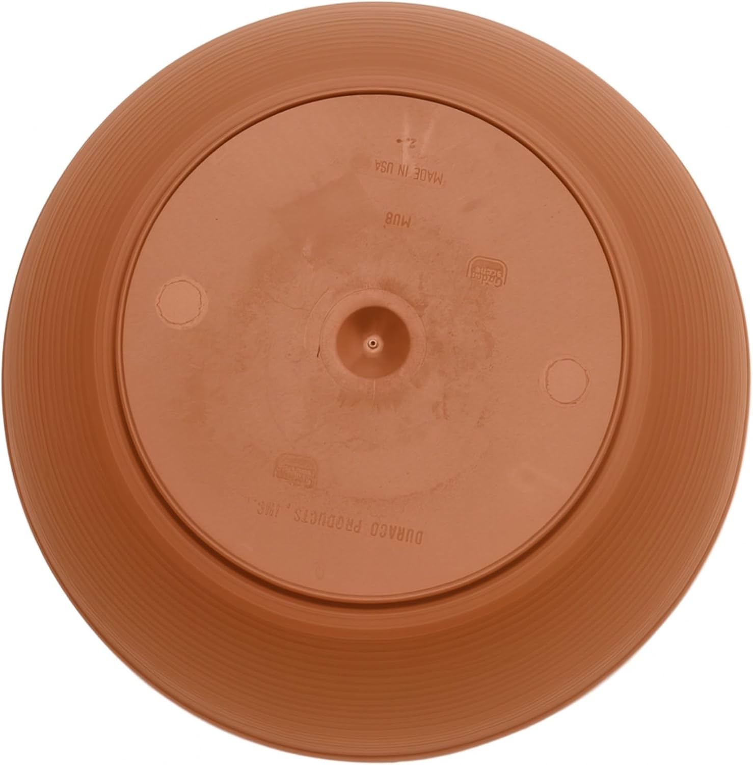 Bloem Willow 12" Plastic Plant Bowl, Deep Round Garden Pot, Peppercorn | Sealed plant bowl with knockout drainage, perfect for displaying herbs and succulents on indoor and outdoor surfaces.