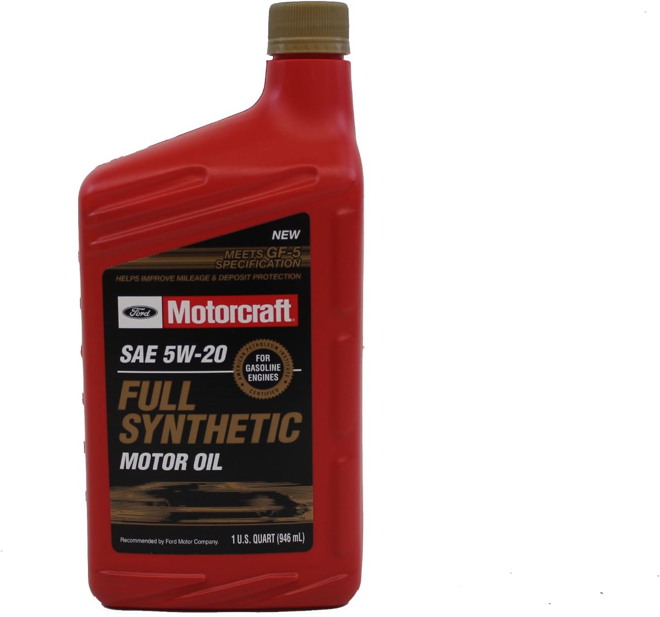 Ford Genuine XO-5W20-QFS SAE 5W-20 Full Synthetic Motor Oil - 1 Quart Bottle