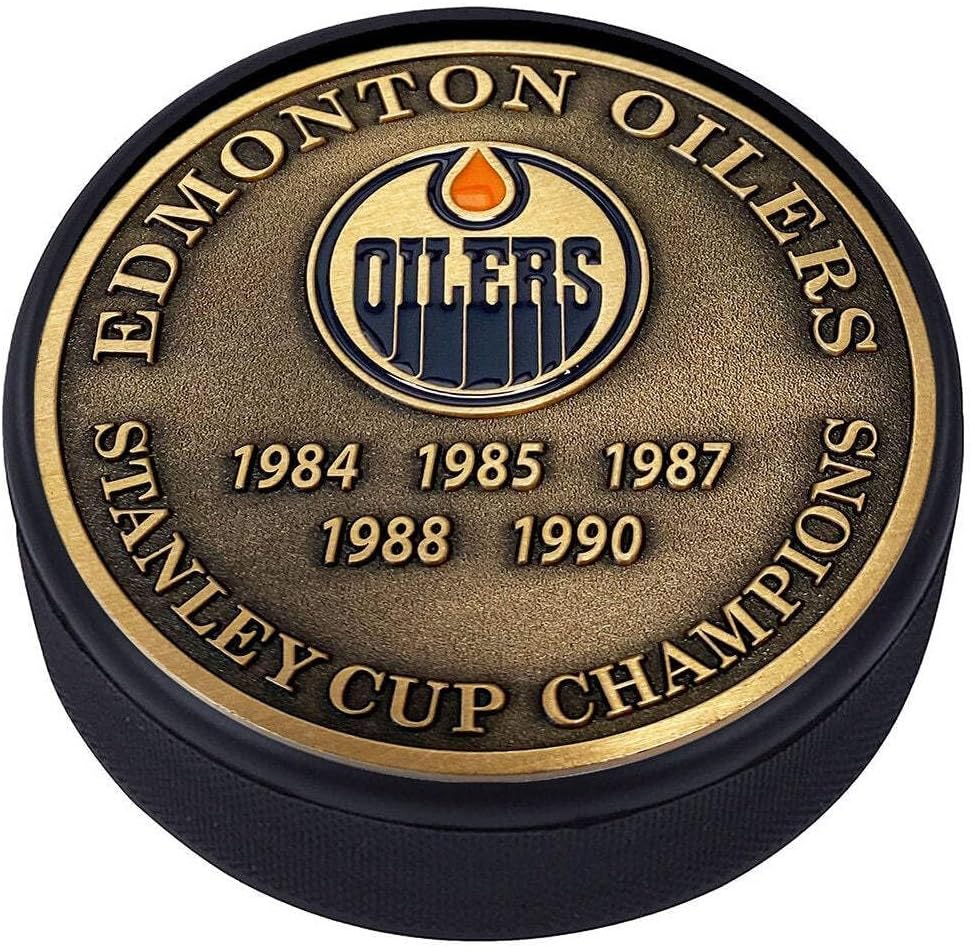 Sports Decor Stanley Cup Years Gold Medallion Puck