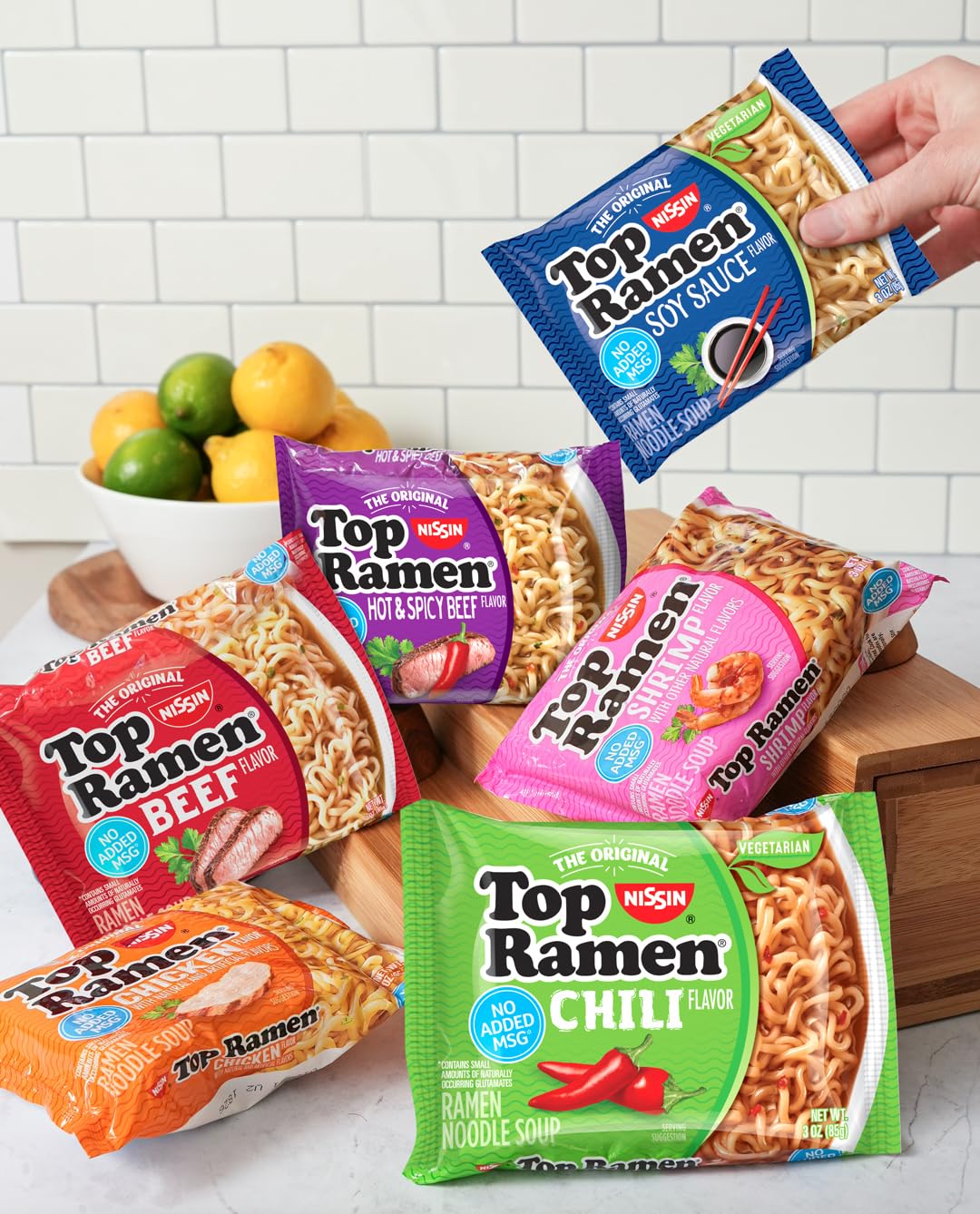 Nissin Top Ramen Noodle Soup, Chicken, 3 Ounce (Pack of 24) | Quick, convenient meal ready in minutes with just hot water.
