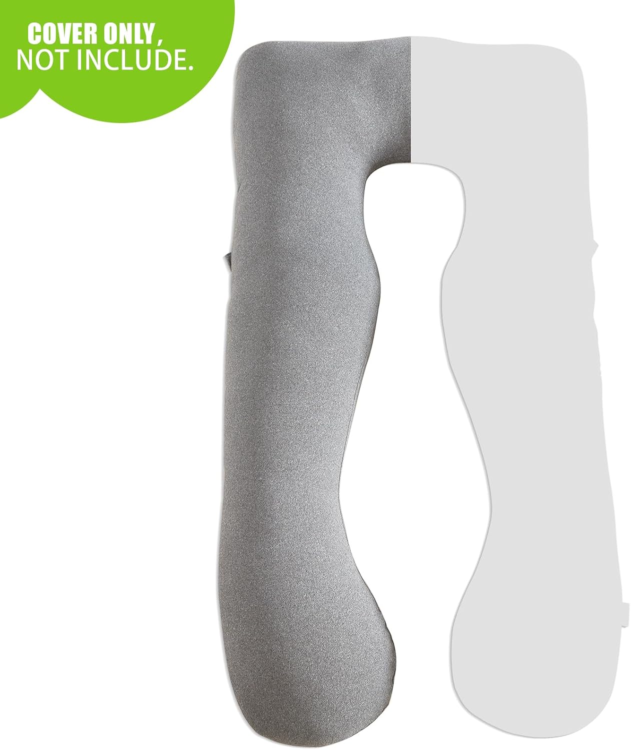 COSMOPLUS 𝐏𝐫𝐞𝐠𝐧𝐚𝐧𝐜𝐲 𝐏𝐢𝐥𝐥𝐨𝐰 𝐂𝐨𝐯𝐞𝐫 U Shaped Full Body Pillow Case 𝐂𝐨𝐯𝐞𝐫 for