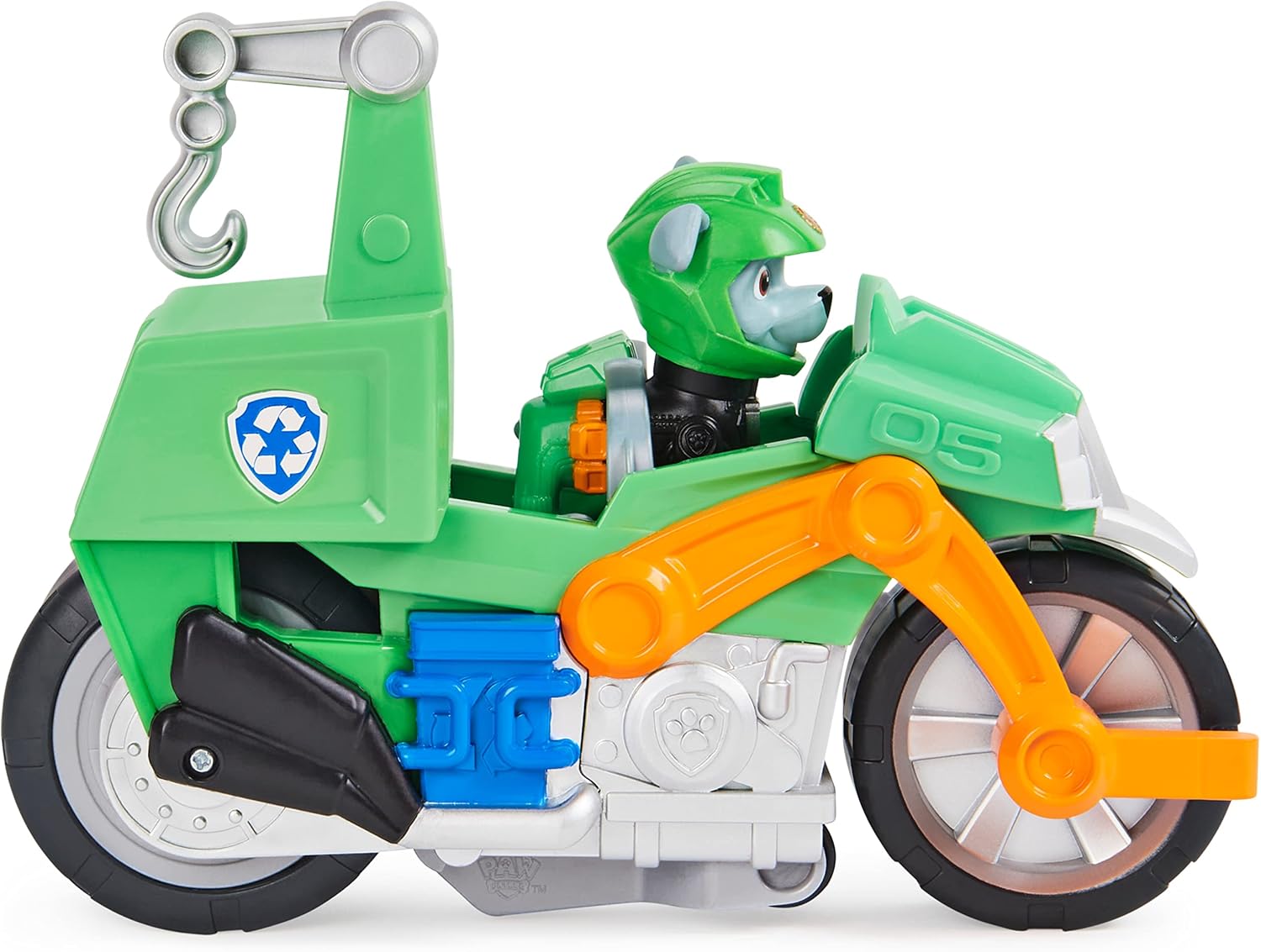 PAW Patrol, Moto Pups Wildcat’s Deluxe Pull Back Motorcycle Vehicle with Wheelie Feature and Toy Figure
