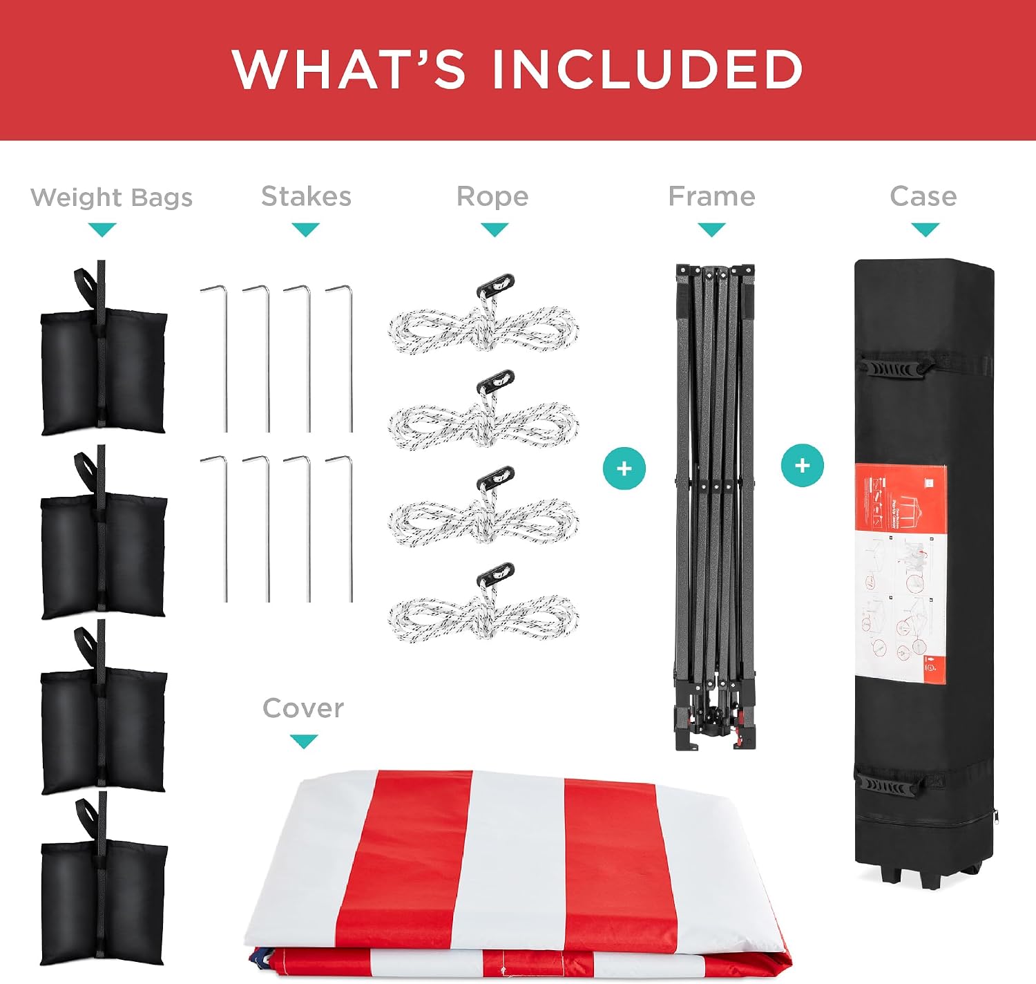 Best Choice Products 10x10ft Pop Up Canopy Tent, Outdoor Shade, 1 Person 1 Minute Set Up, Carry Case, 4 Weight Bags - White