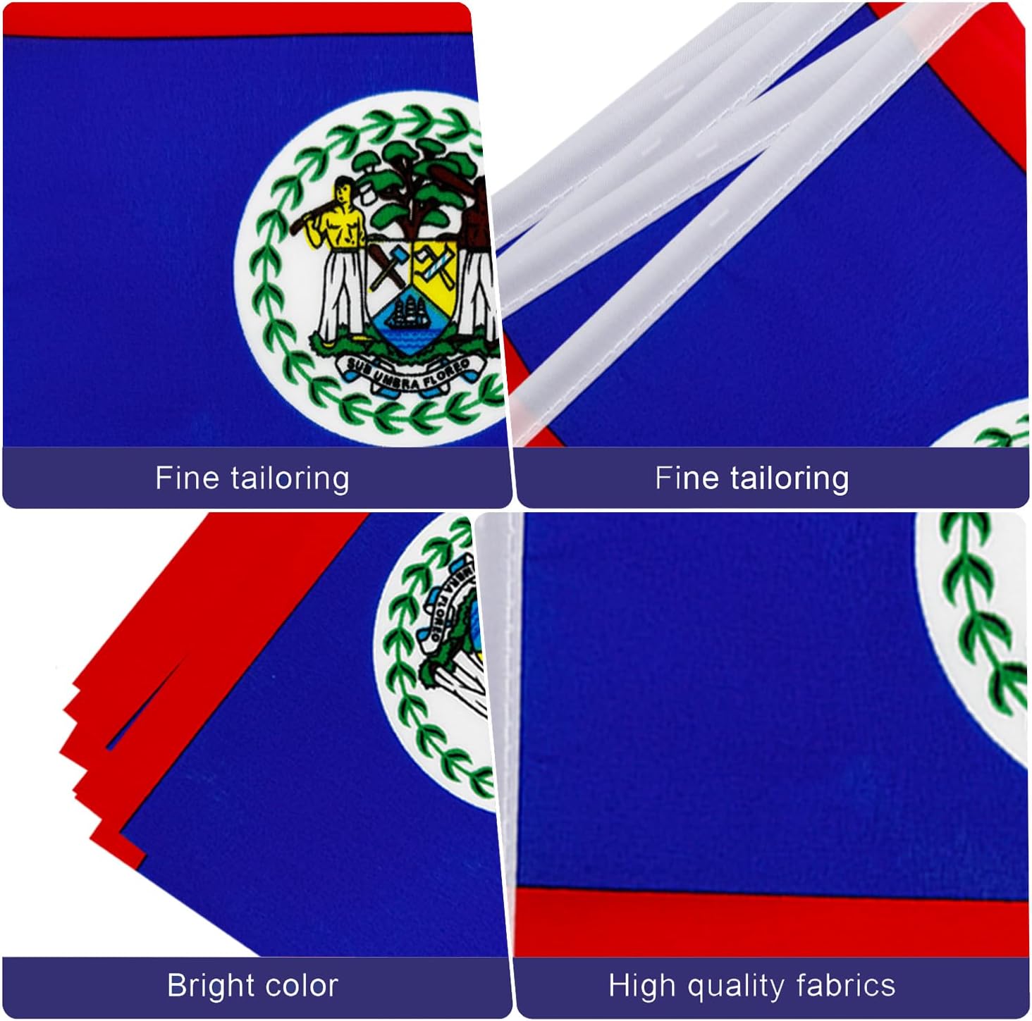 Nicaragua String Flags Banner Mini Small Nicaraguans Flag Bunting Patriotic Hanging Decor,National Holiday, Sports Game, Fiesta & Themed Party,18 Feet 20 Flags