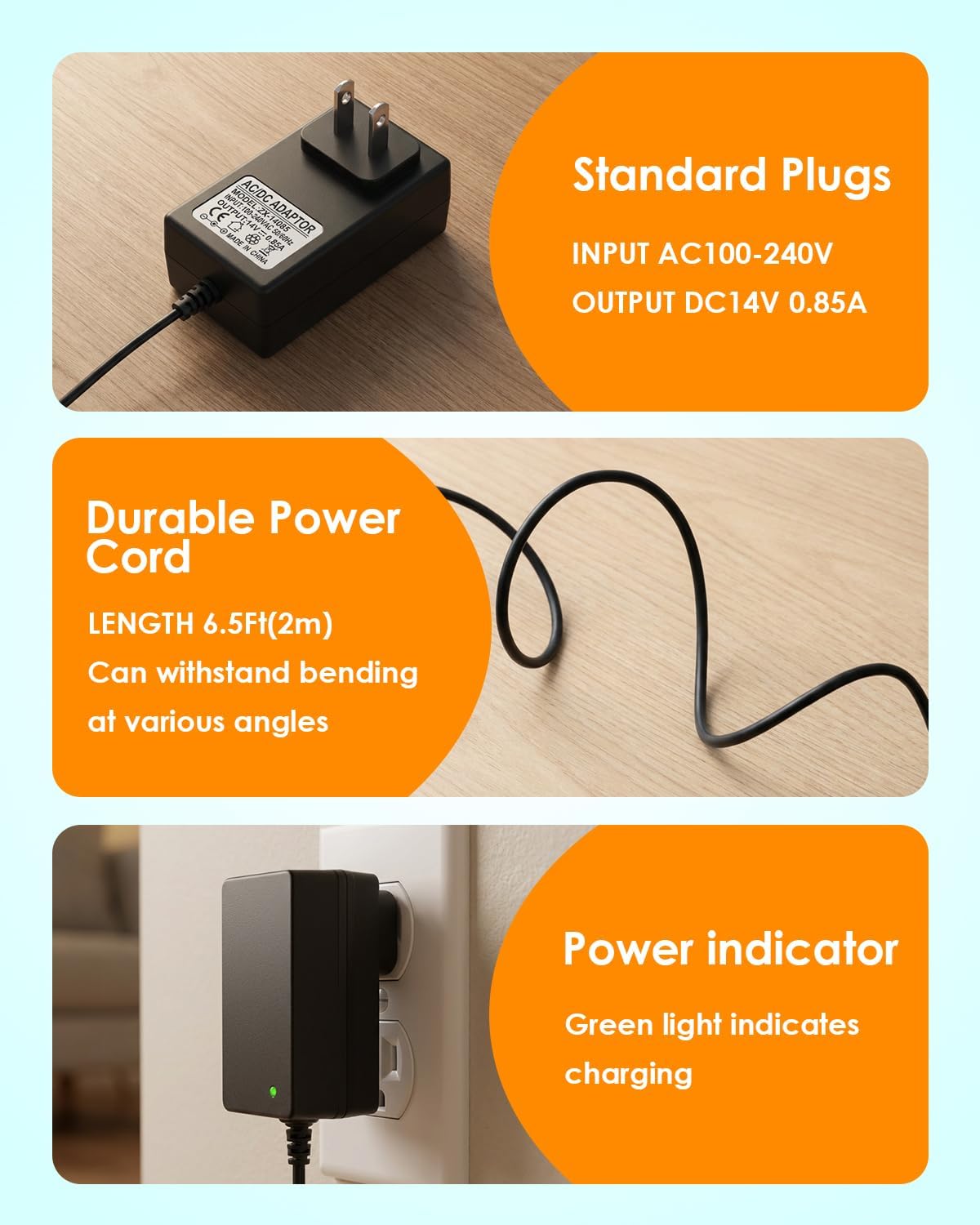 14V Charger for Halo Bolt Car Jump Starter Compatible with Halo Bolt 57720, 58830, 1201