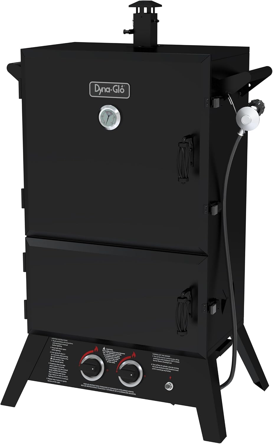 Dyna-Glo DGY784BDP 36" Vertical LP Gas Smoker, Black powder coat
