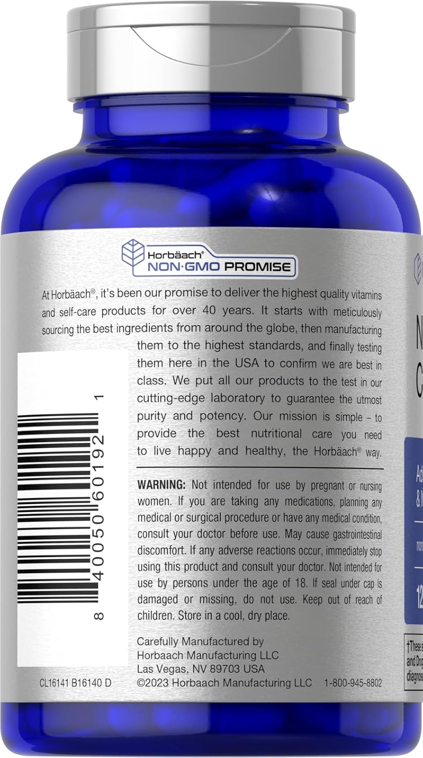 Horbäach Brain Supplement | 120 Capsules | with Phosphatidylserine & DMAE