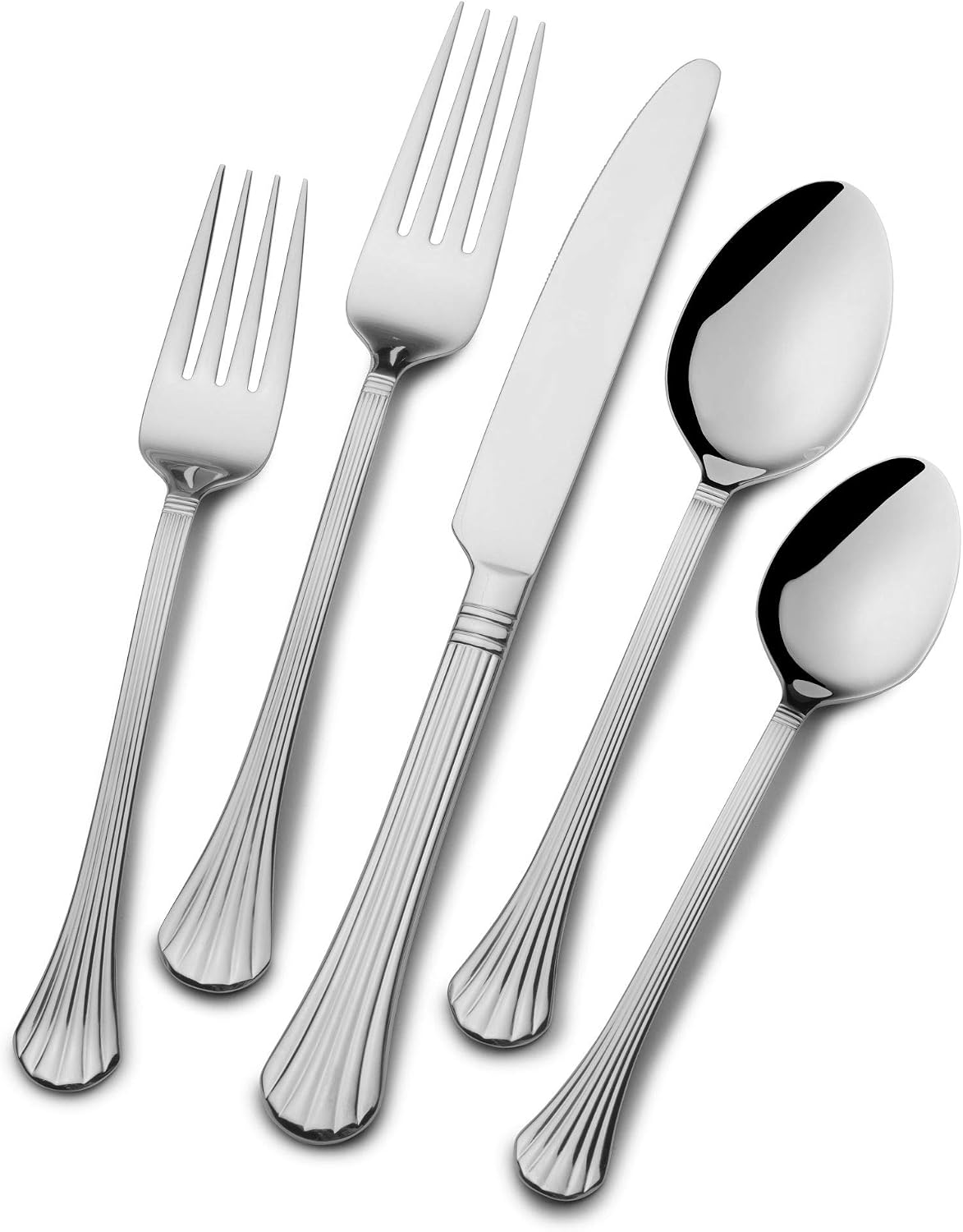 Pfaltzgraff Beckham 20-Piece Stainless Steel Flatware Set, Service for 4