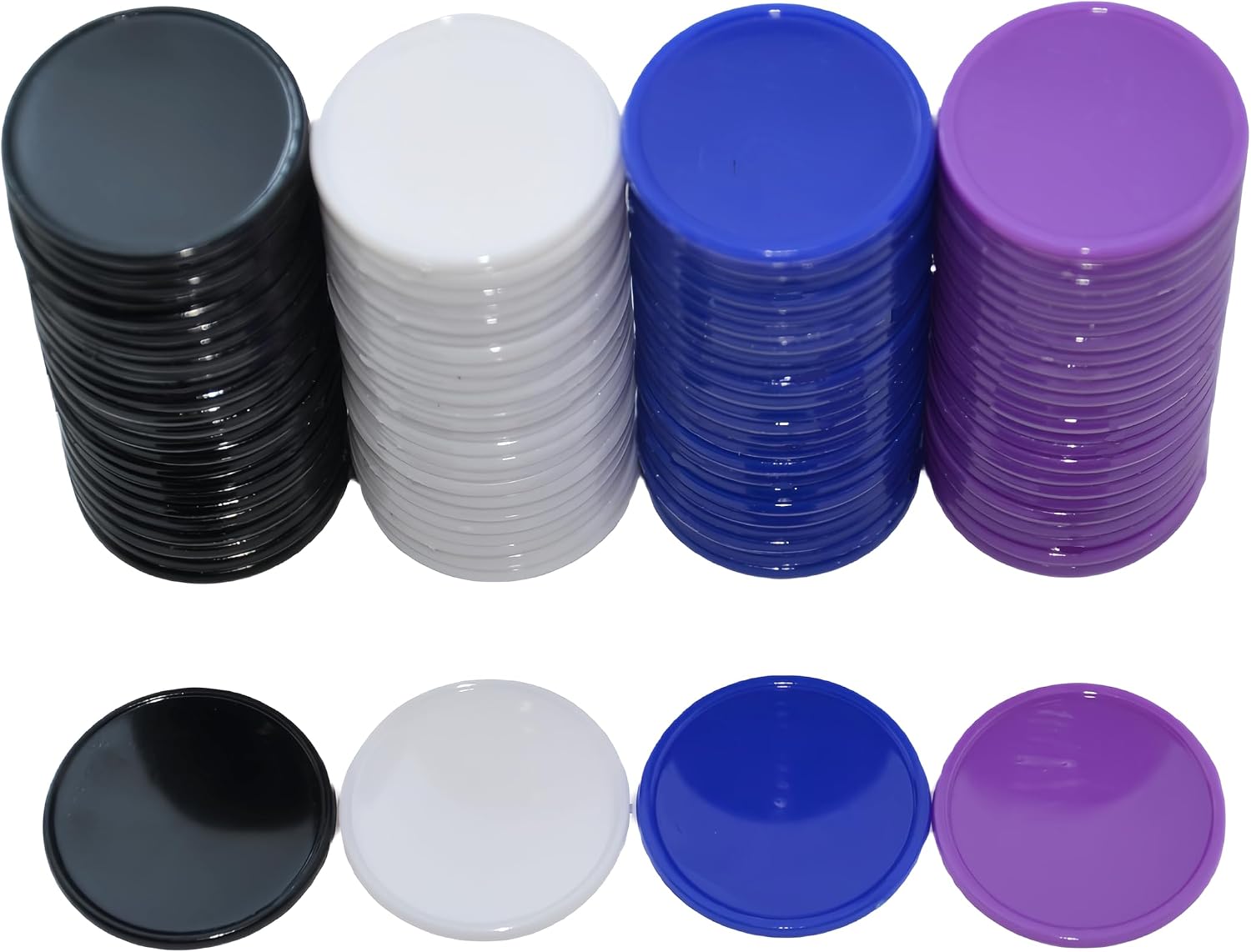 Smartdealspro Set of 100 25MM/1 Inch Opaque Plastic Learning Counting Counters Poker Chips (Red)