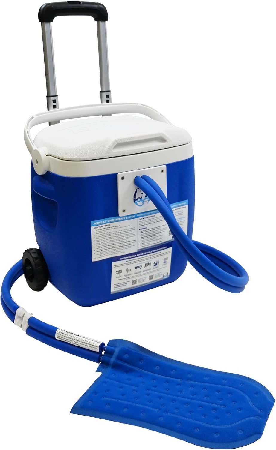 Polar Active Ice 3.0 Cold Therapy Ice Machine System w Programmable Timer, Shoulder Pad & Compression Wrap for Targeted Coverage