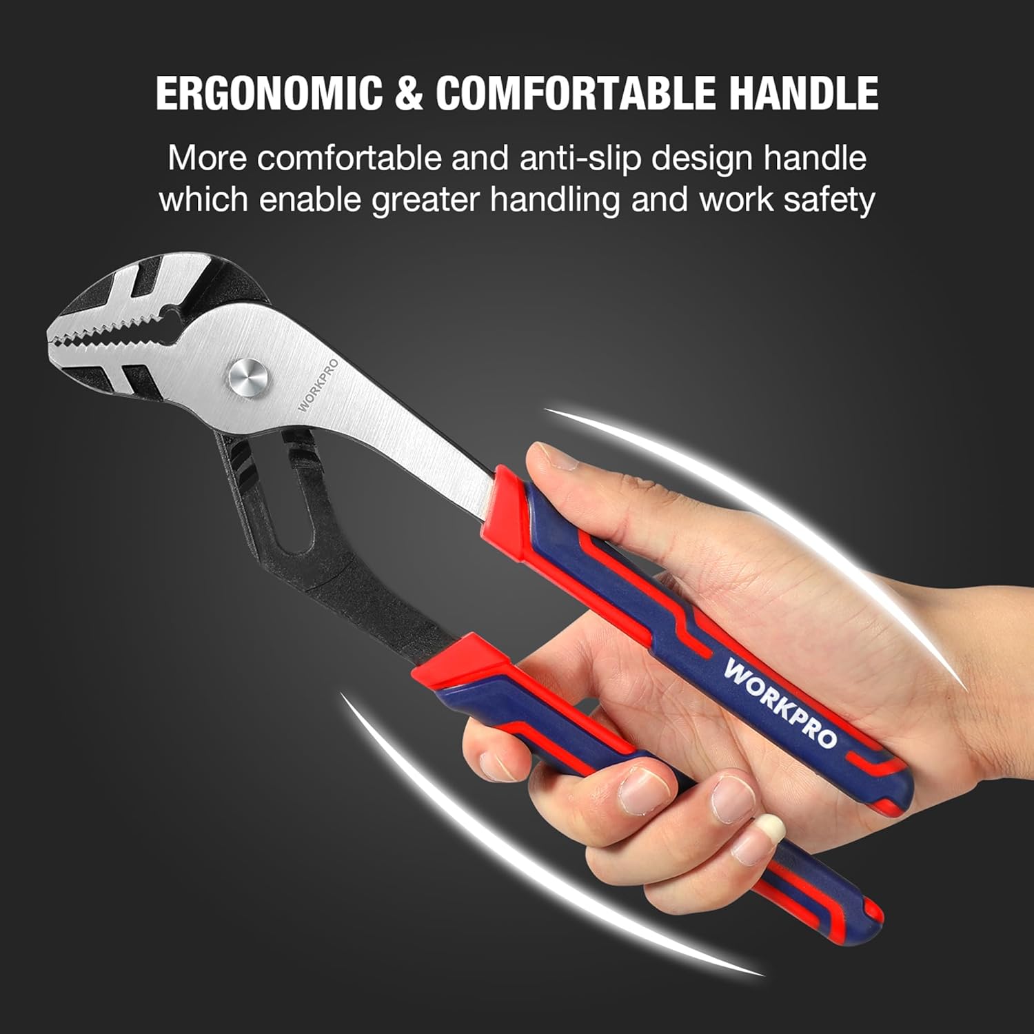 WORKPRO 3 Piece Groove Joint Plier Set