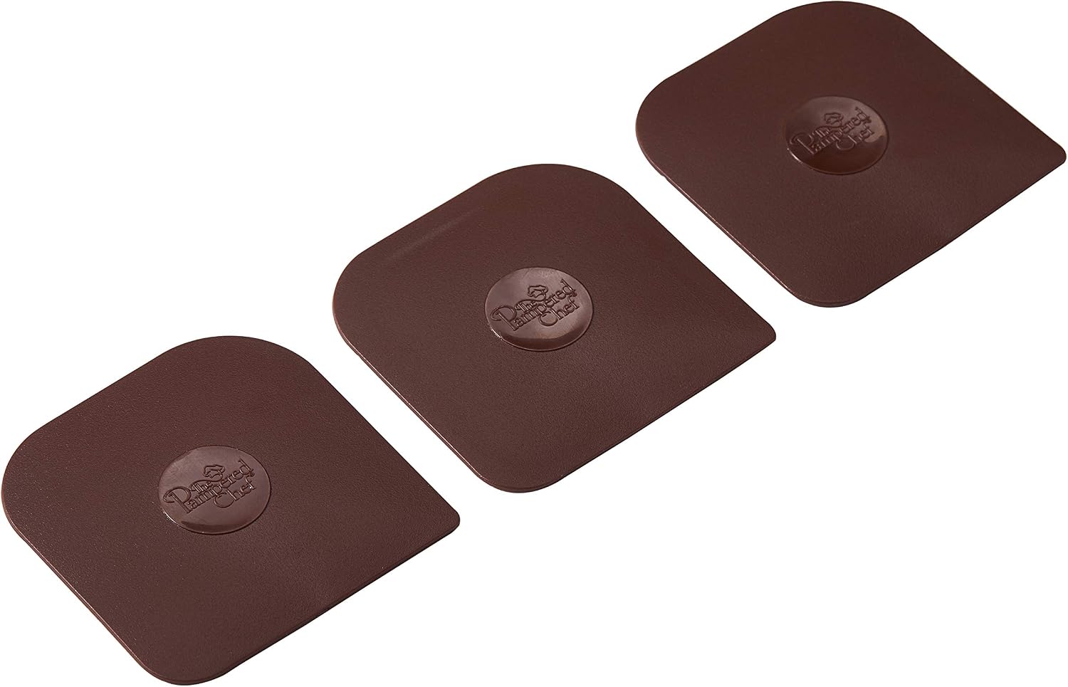 Pampered Chef Nylon Pan Scrapers Set of 3 in Brown