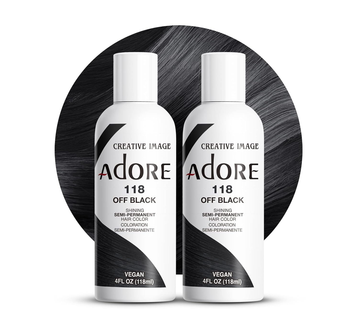 Adore Semi Permanent Hair Color, 107 Mocha, 4 Fl Oz | Vegan & Cruelty-Free Brown Hair Dye | No Ammonia, No Peroxide, No Alcohol