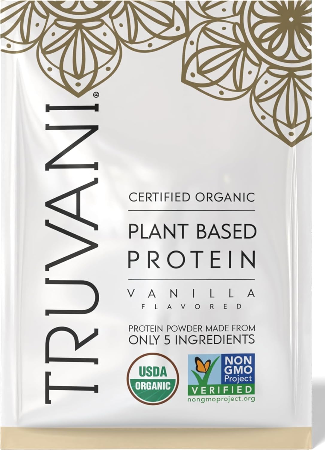 Truvani Organic Plant Based Protein Powder | Chocolate | 1 Serving