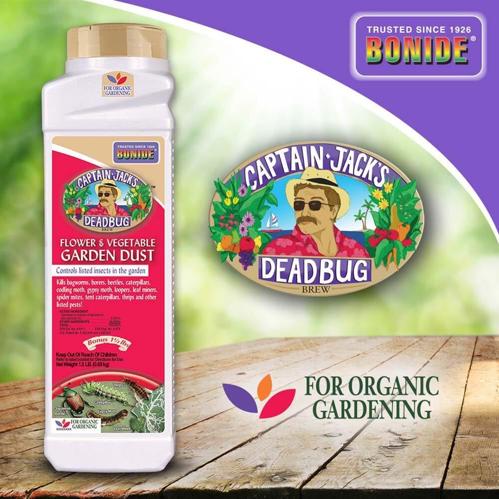 Bonide Captain Jack's Deadbug Brew Garden Dust Organic Insect Killer with Spinosad 1.5 lb.