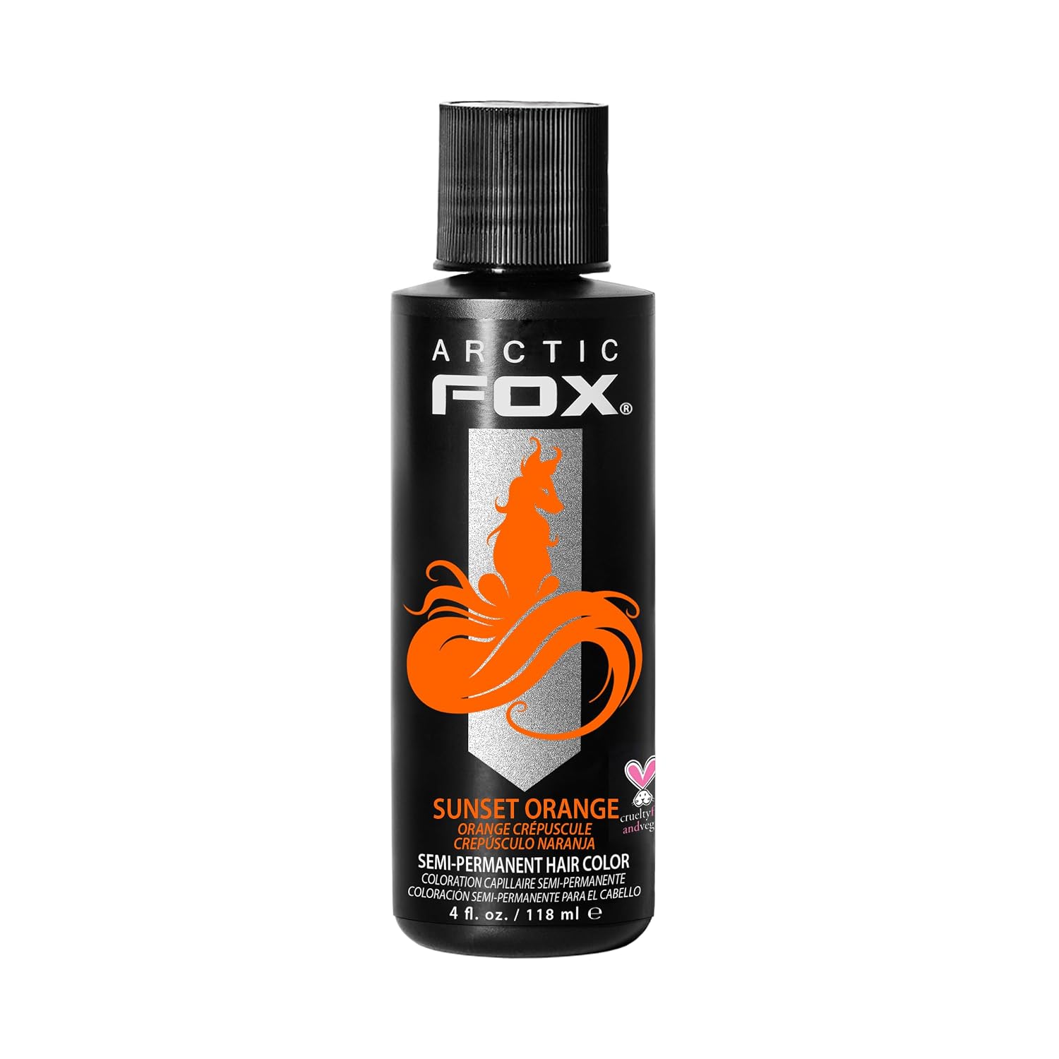 ARCTIC FOX Virgin Pink Semi-Permanent Hair Color - Vegan - 4 fl oz | Vivid and Vibrant, Cruelty Free, Ammonia Free, Peroxide Free, , Cream Formula