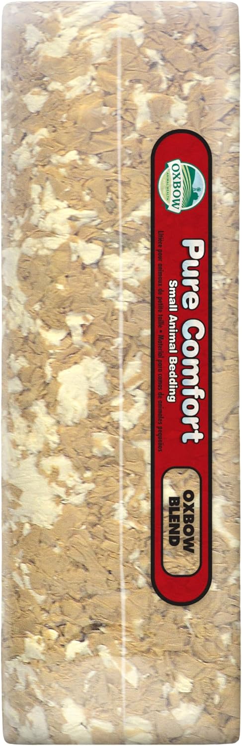 Oxbow Small Animal Bedding, Hamster, Guinea Pig, Rabbit, White, USA, 36 L | Pure Comfort, Hamster Bedding, Guinea Pig Bedding, Low Dust, Virgin Paper, Litter Box, Bunny, Rats, Gerbils, Chinchillas