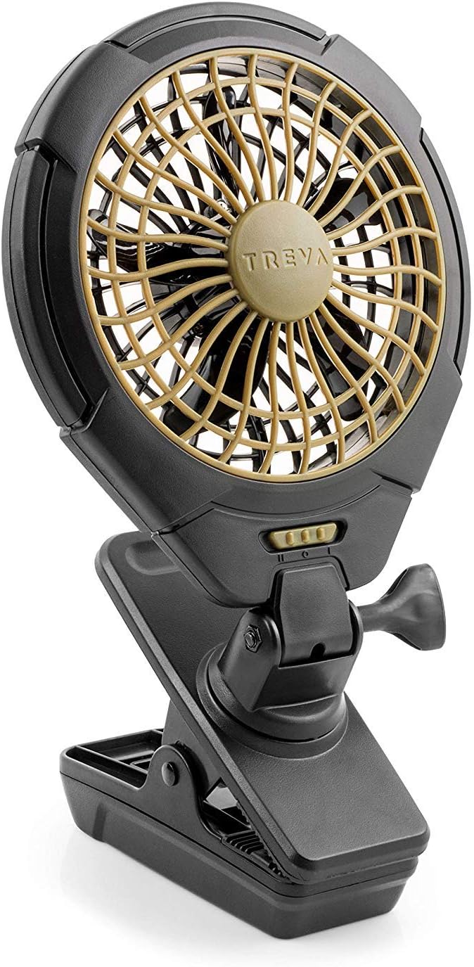 Treva 5 in Battery Powered Clip Fan with Clamp | Yes