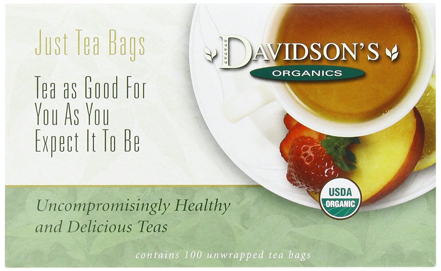 Davidson's Organics, Yerba Mate, 100-count Unwrapped Tea Bags