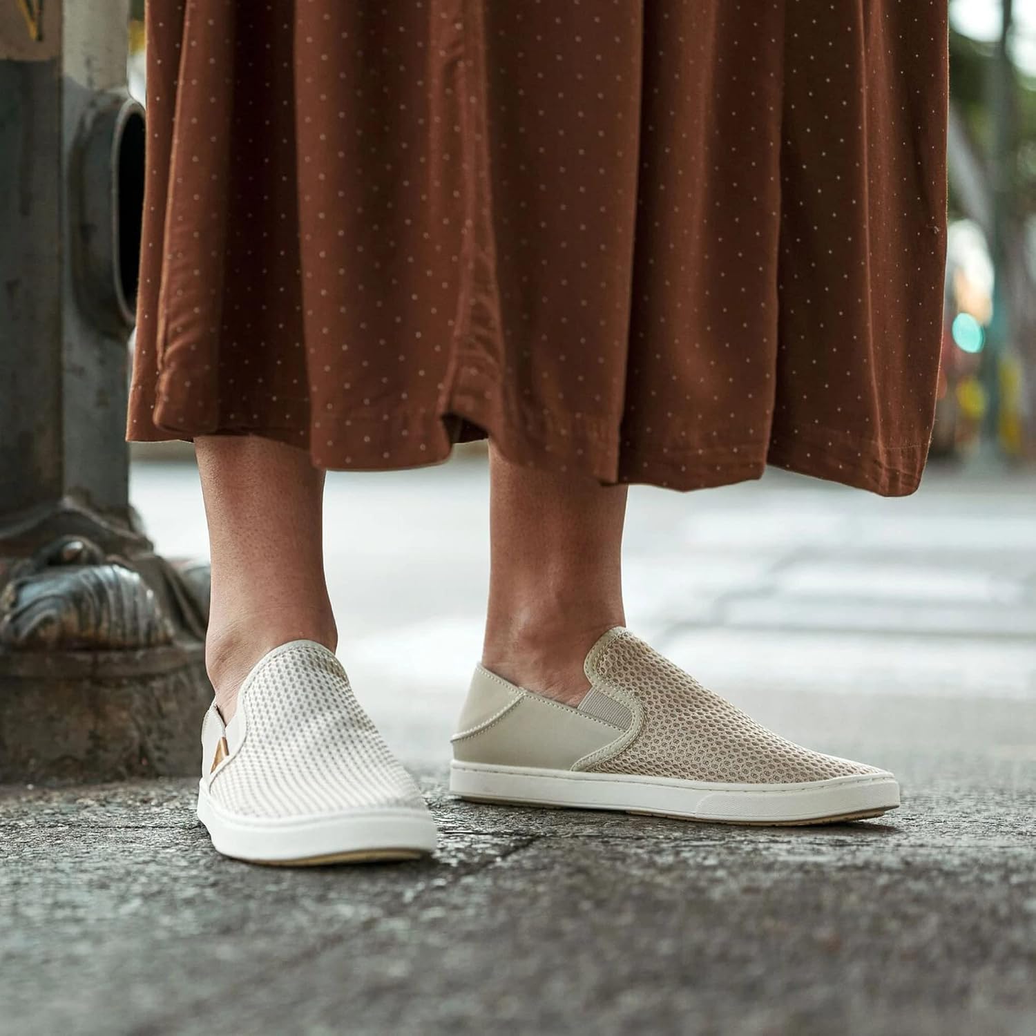 OluKai Pehuea Women's Slip On Sneakers, Casual Everyday Shoes