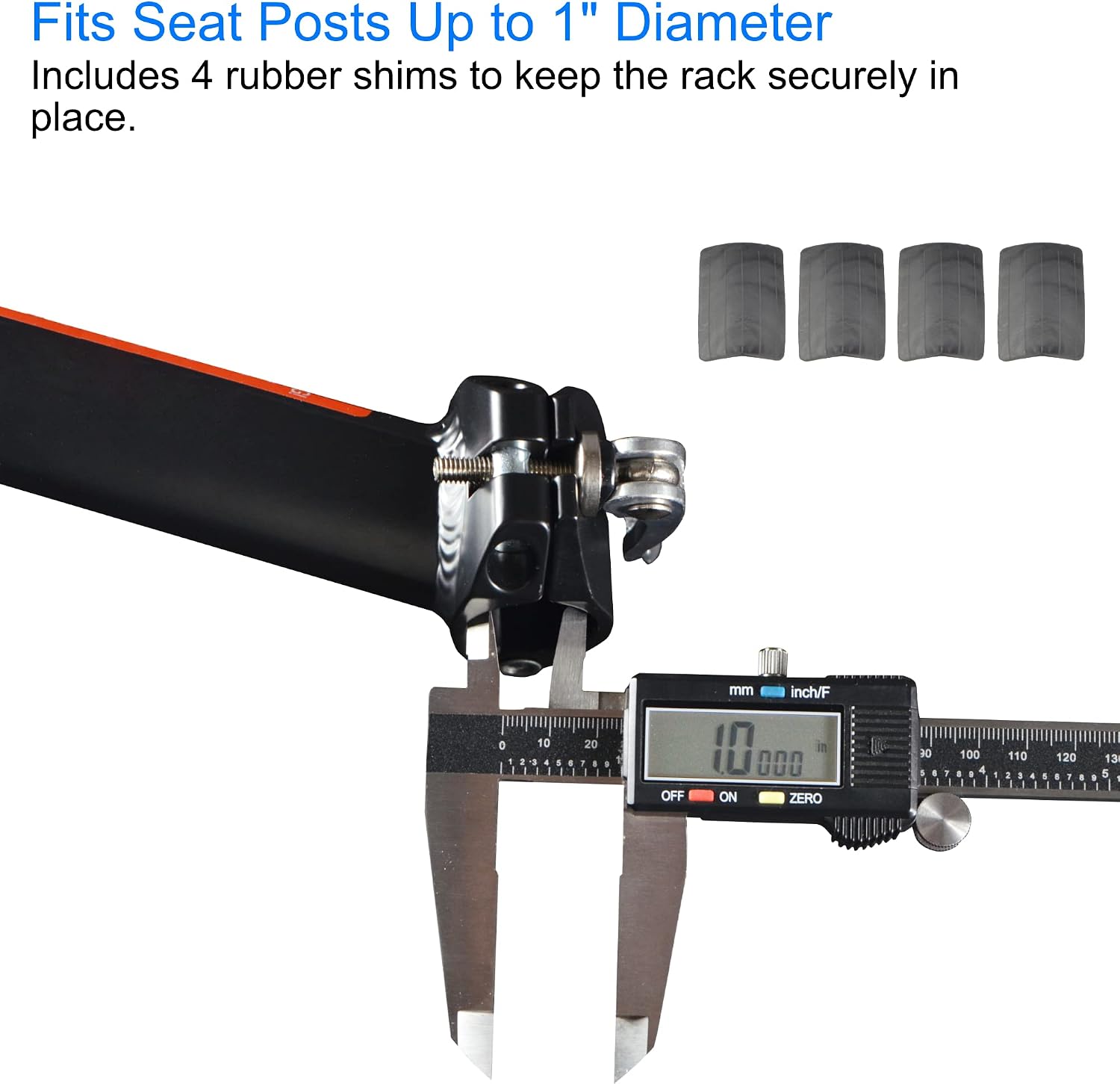Lumintrail Bike Cargo Rack, Seatpost Mounted Bicycle Luggage Carrier with 20 LBs Weight Capacity for Trunk Bags