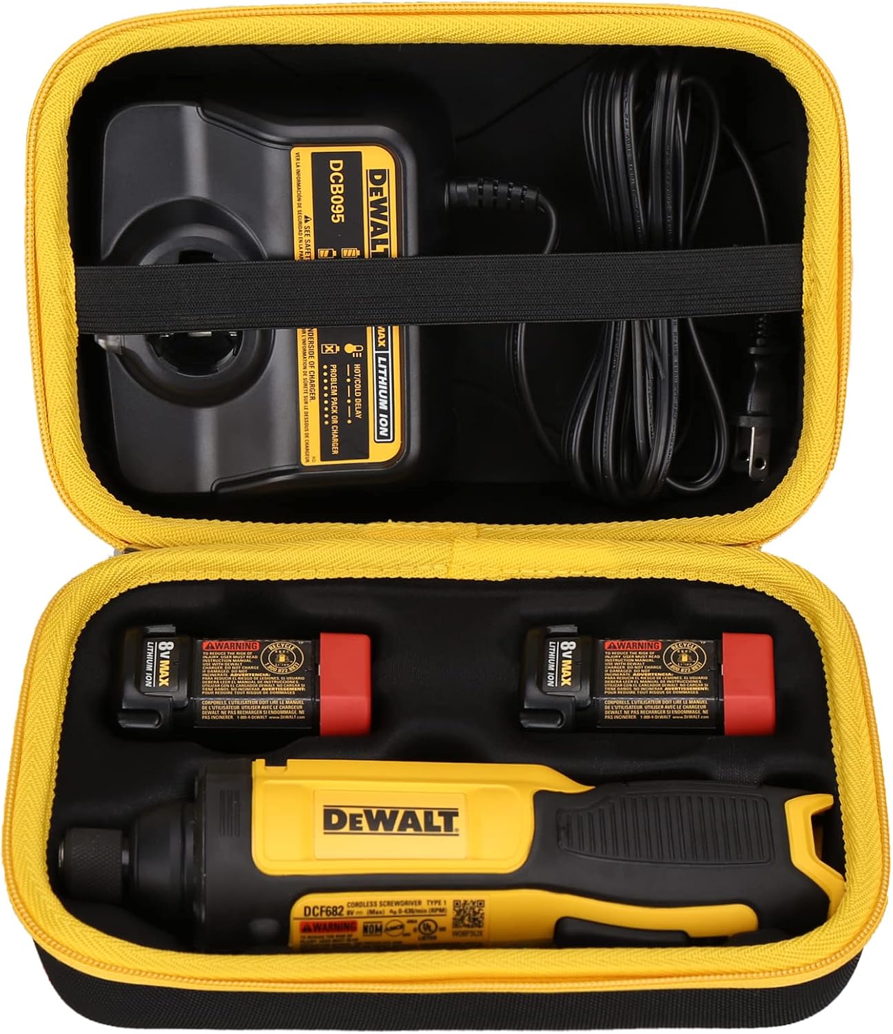 Hard Portable Case Fits for DEWALT DCF682N1 8V MAX Cordless Screwdriver Kit, Not for the DEWALT (DCF680N2), Case Only