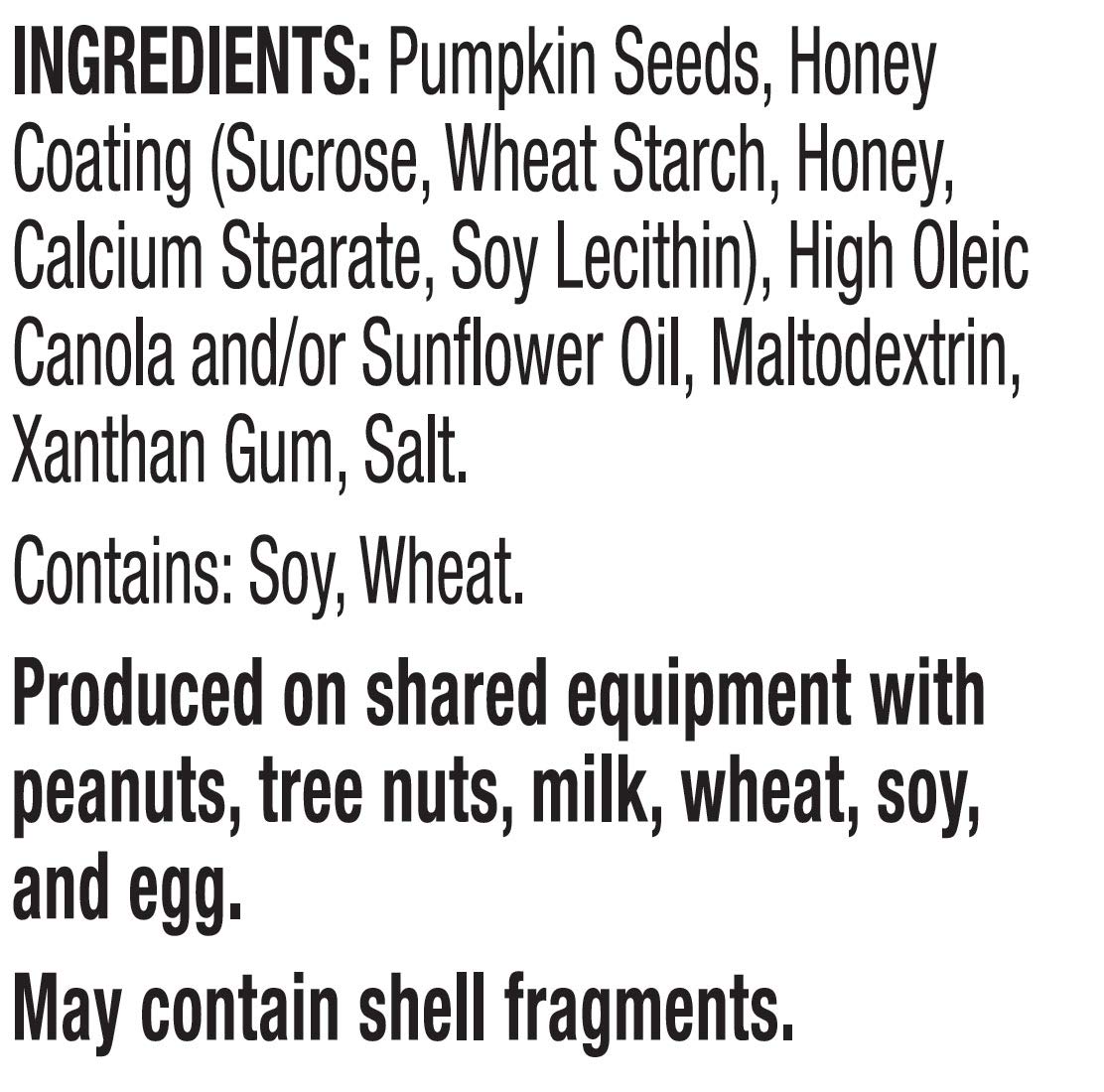 Good Sense Good Sense Shelled Pumpkin Seeds (Pepitas), Honey Roasted - 6 Ounce bags (PACK OF 12)