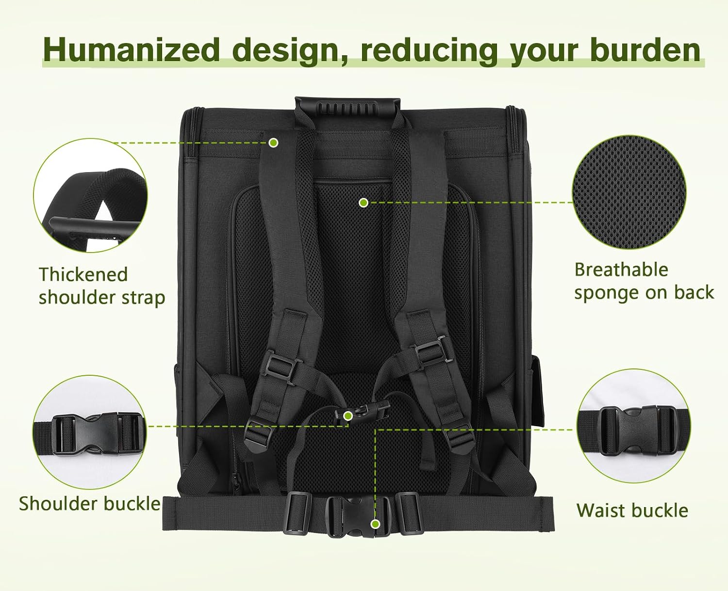 pecute Cat Backpack Expandable, Cat Carrier Backpack with Breathable Window