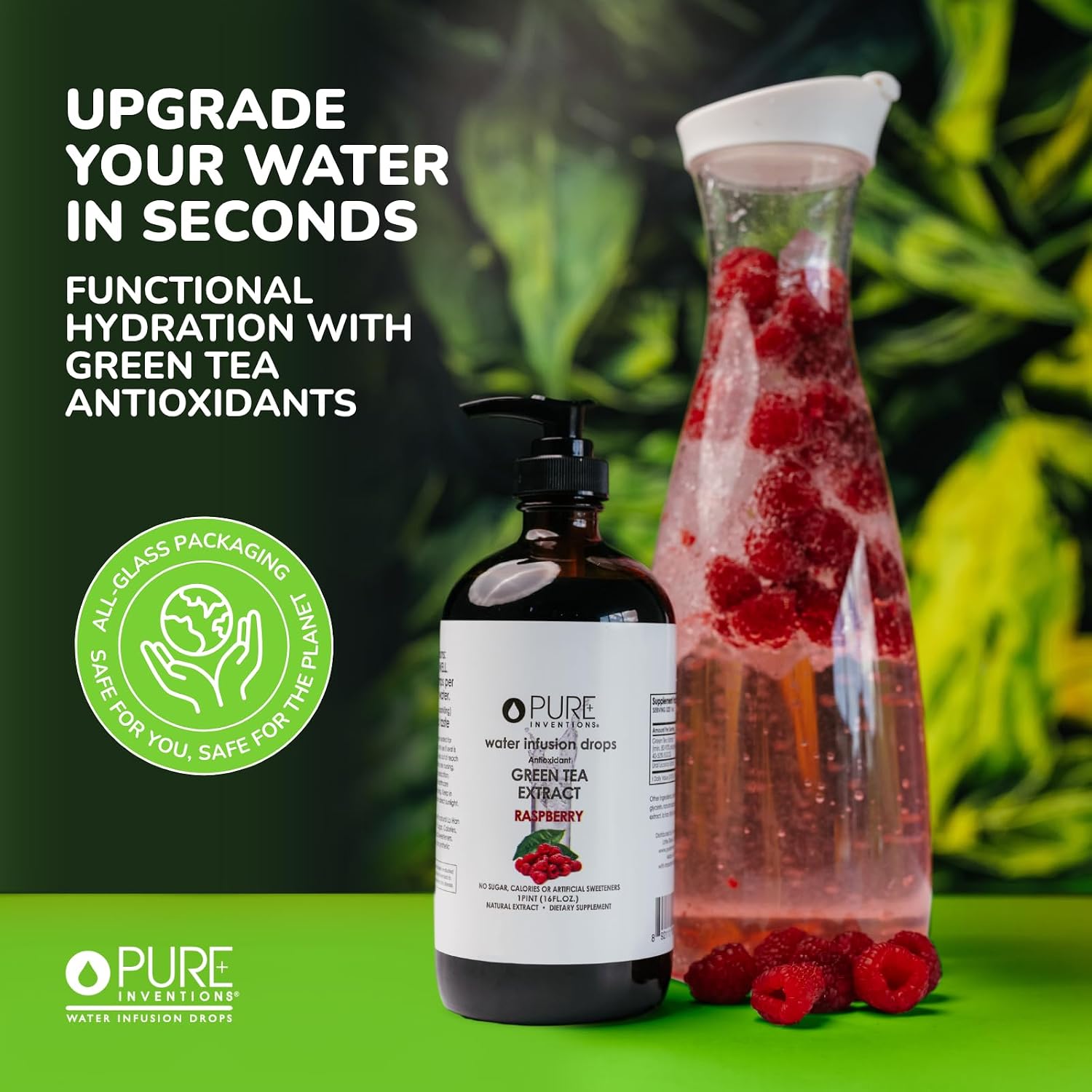 Pure Inventions Water Enhancer Drops - Refreshing and Delicious - Antioxidants, Electrolytes - No Sugar, Calories, or Artificial Sweeteners - Cranberry and Elderberry (60 Servings)