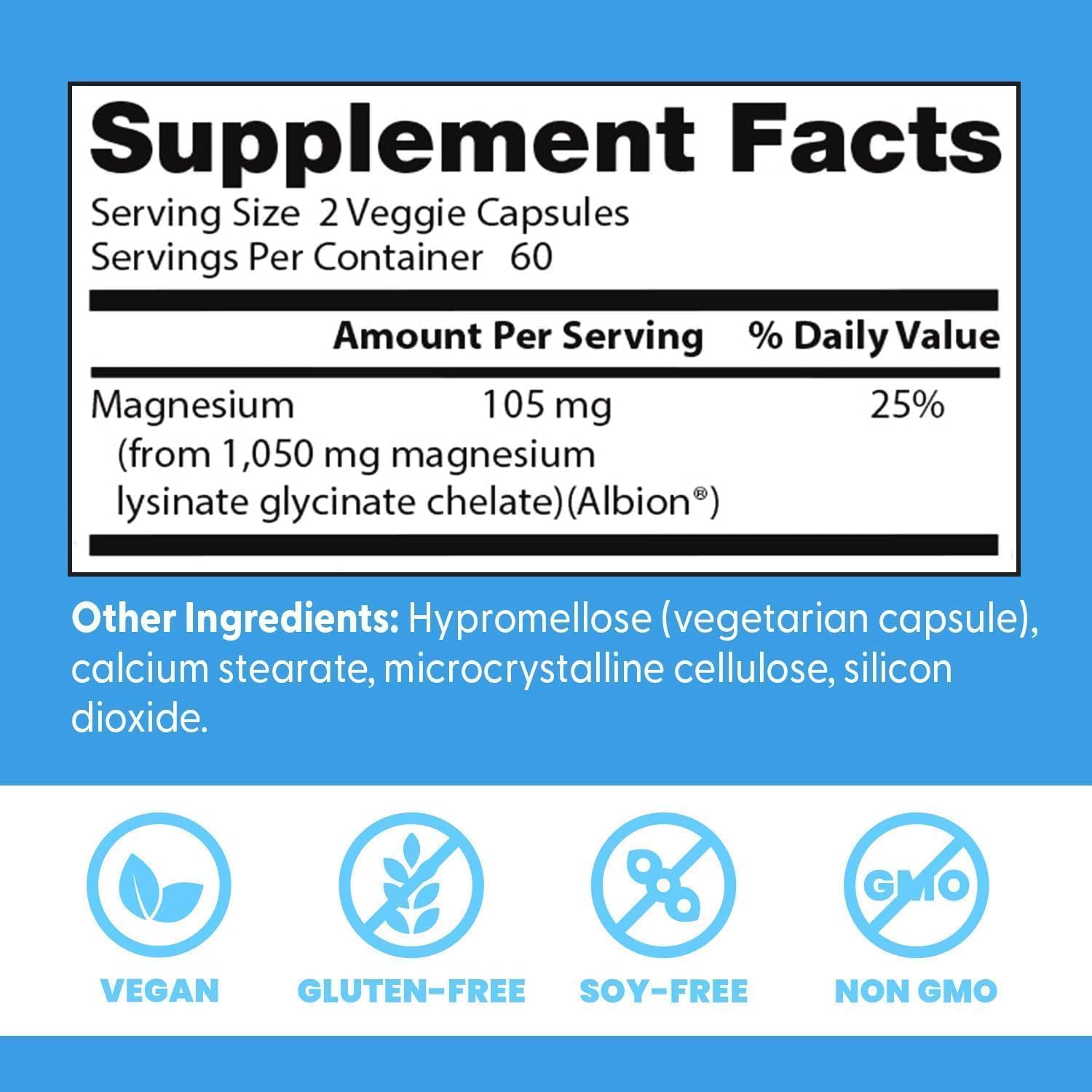 Doctor's Best High Absorption Magnesium Glycinate Lysinate, 120 Veg Caps