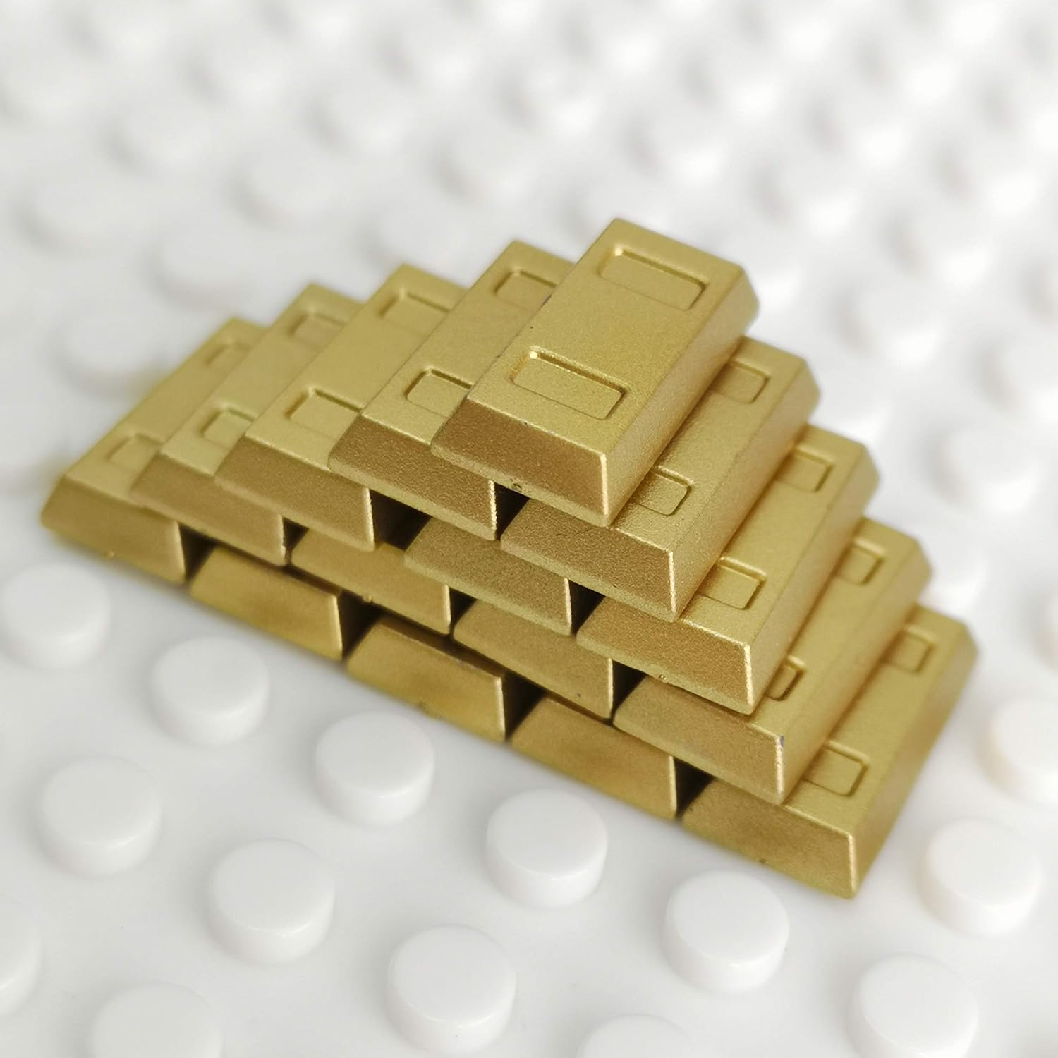 Plating Gold Bars Sliver Bars Brick Blocks Toy Treasure Set for Mini Figures Compatible Major Brands