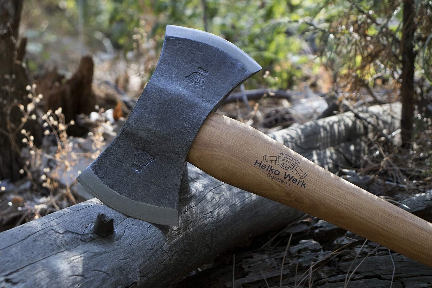 1844 Helko Werk Germany Traditional Hessen Woodworker Felling Axe (13563) | Made in Germany Hand Forged Felling Axe and Cutting Forest Axe for Felling Trees Head 2-3/4 lbs, Handle 28 inches