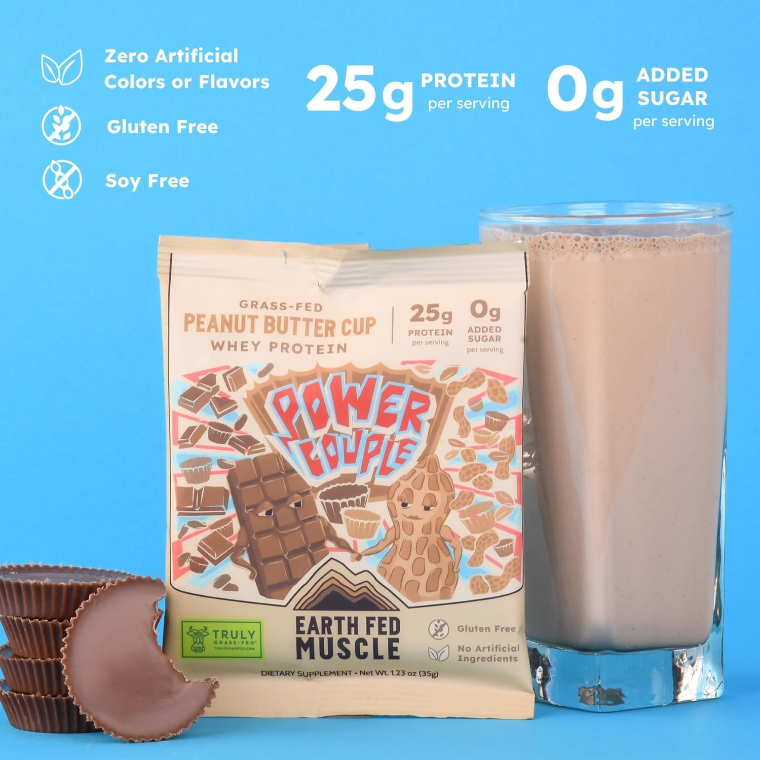 Earth Fed Muscle Whey Back Vanilla Irish Grass Fed Whey Protein Isolate | 25g protein per scoop, Third-Party Certified. Smooth vanilla, zero artificial sweeteners. Cold-processed in Ireland.
