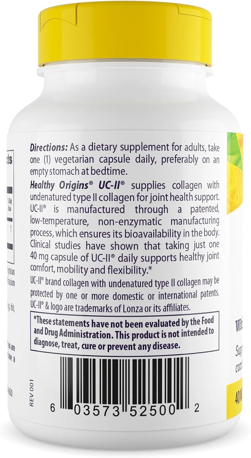 Healthy Origins UC-II Collagen 40 mg, 120 Veggie Caps