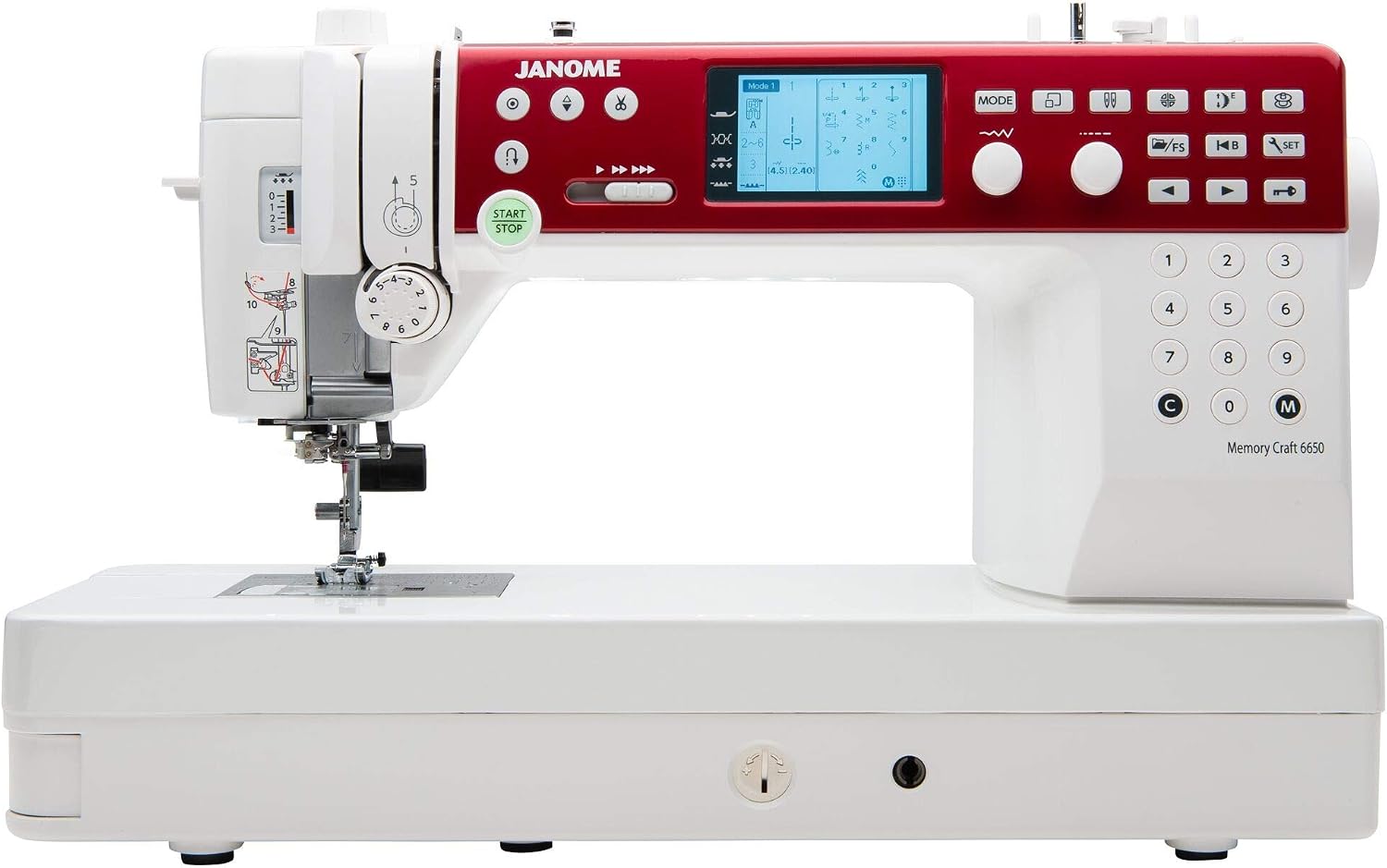 Janome MC6650 Sewing and Quilting Machine with Exclusive Bonus Bundle