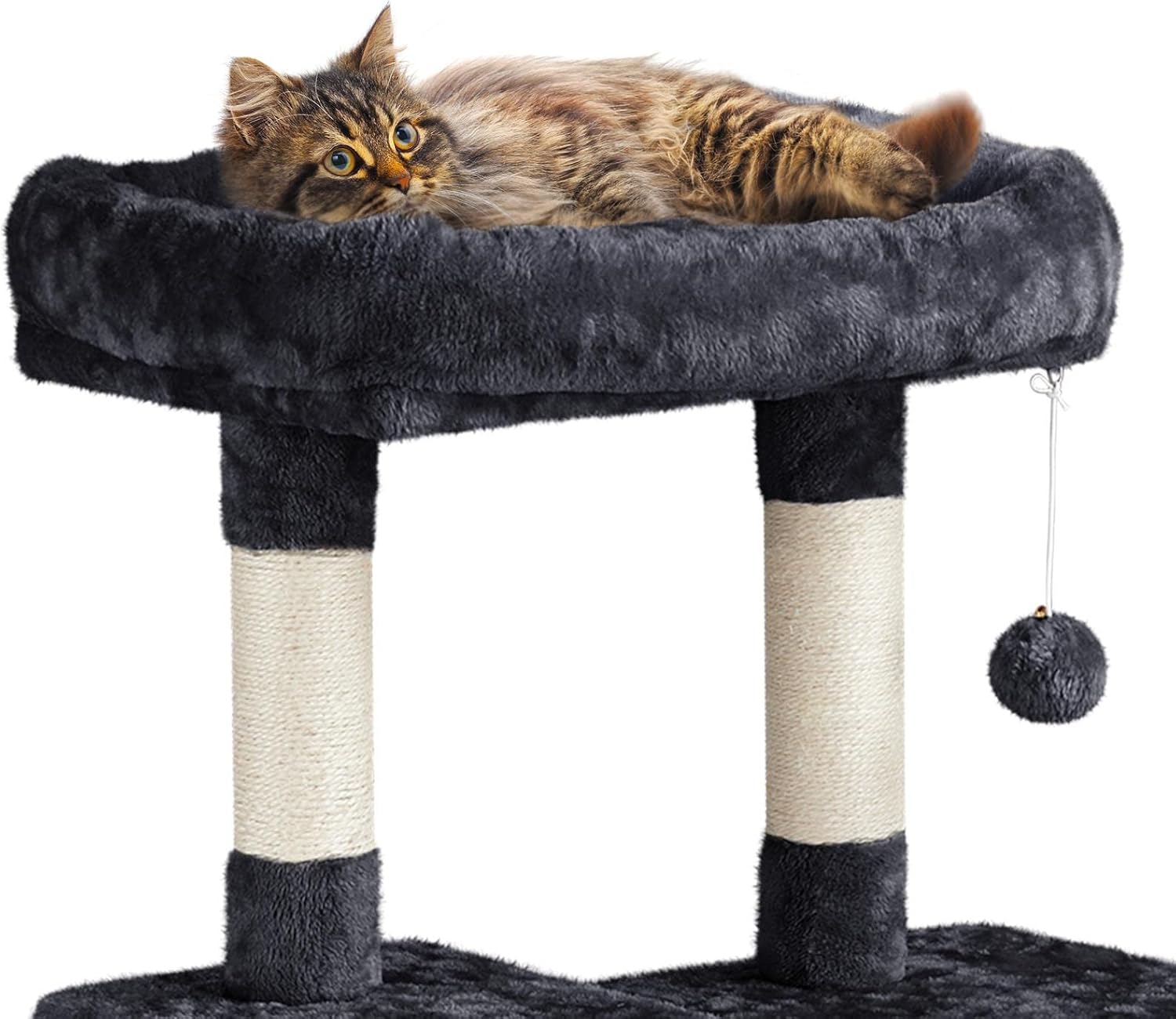 Yaheetech 63in Sturdy Large Cat Tree for Indoor Heavy Cats, Tall Tower