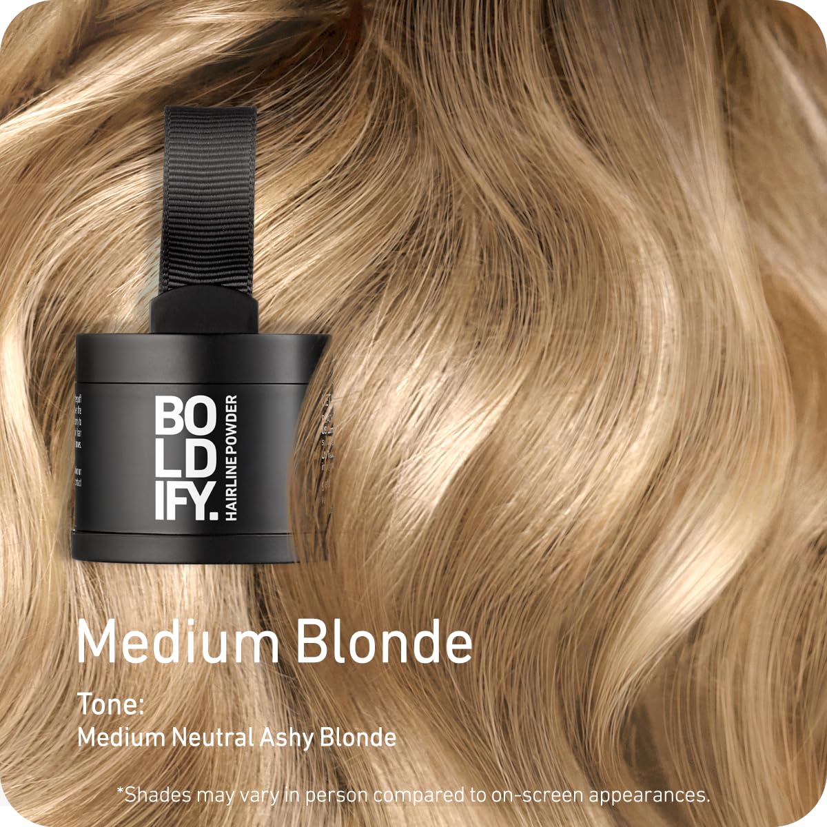 Boldify Hairline Powder, Root Touch Up Hair Color Dark Brown 4g