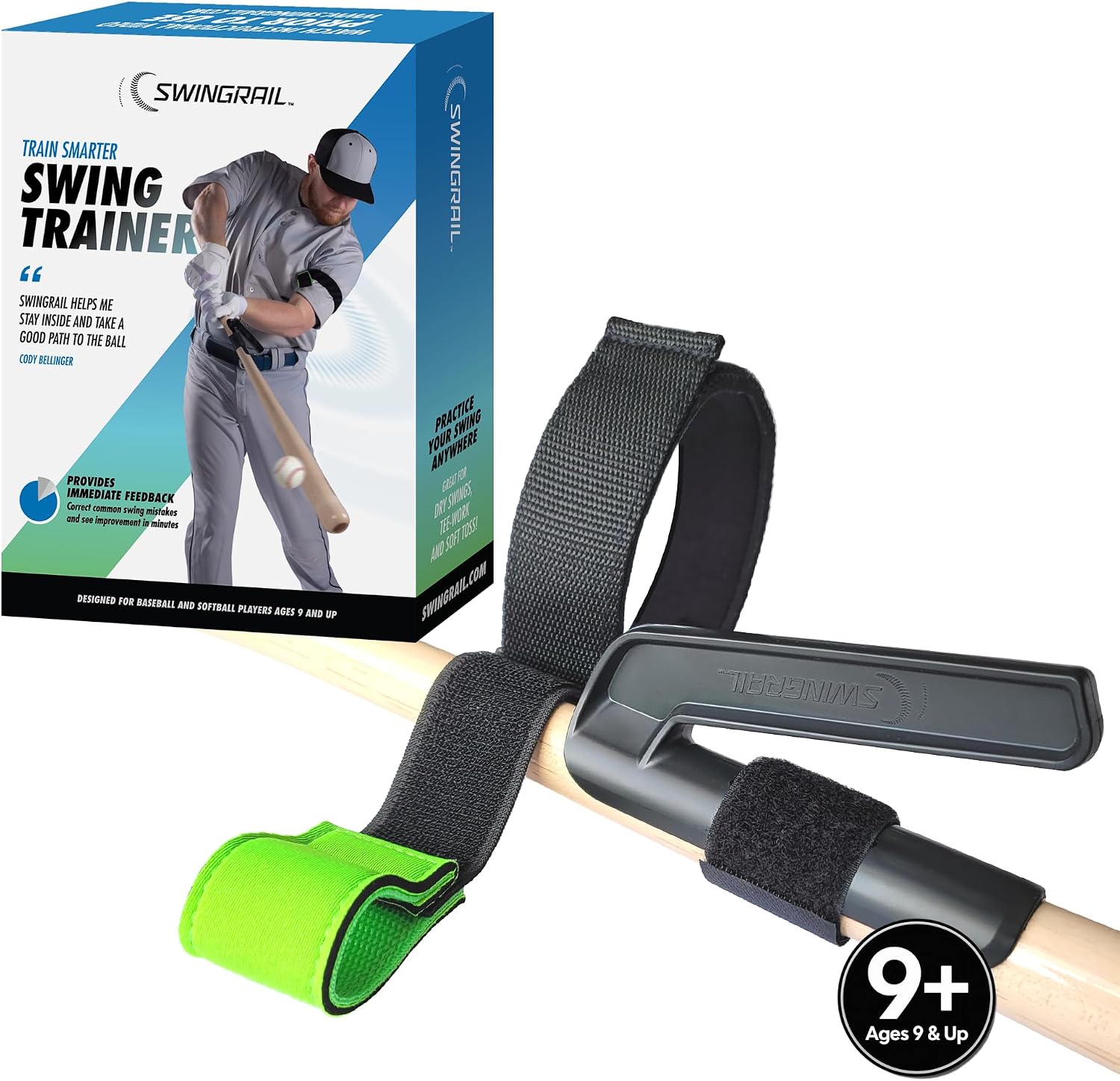 Baseball/Softball Hitting Trainer – Swing Trainer Aid for Batting & Hitting Practice – Baseball Training Equipment to Improve Bat Speed
