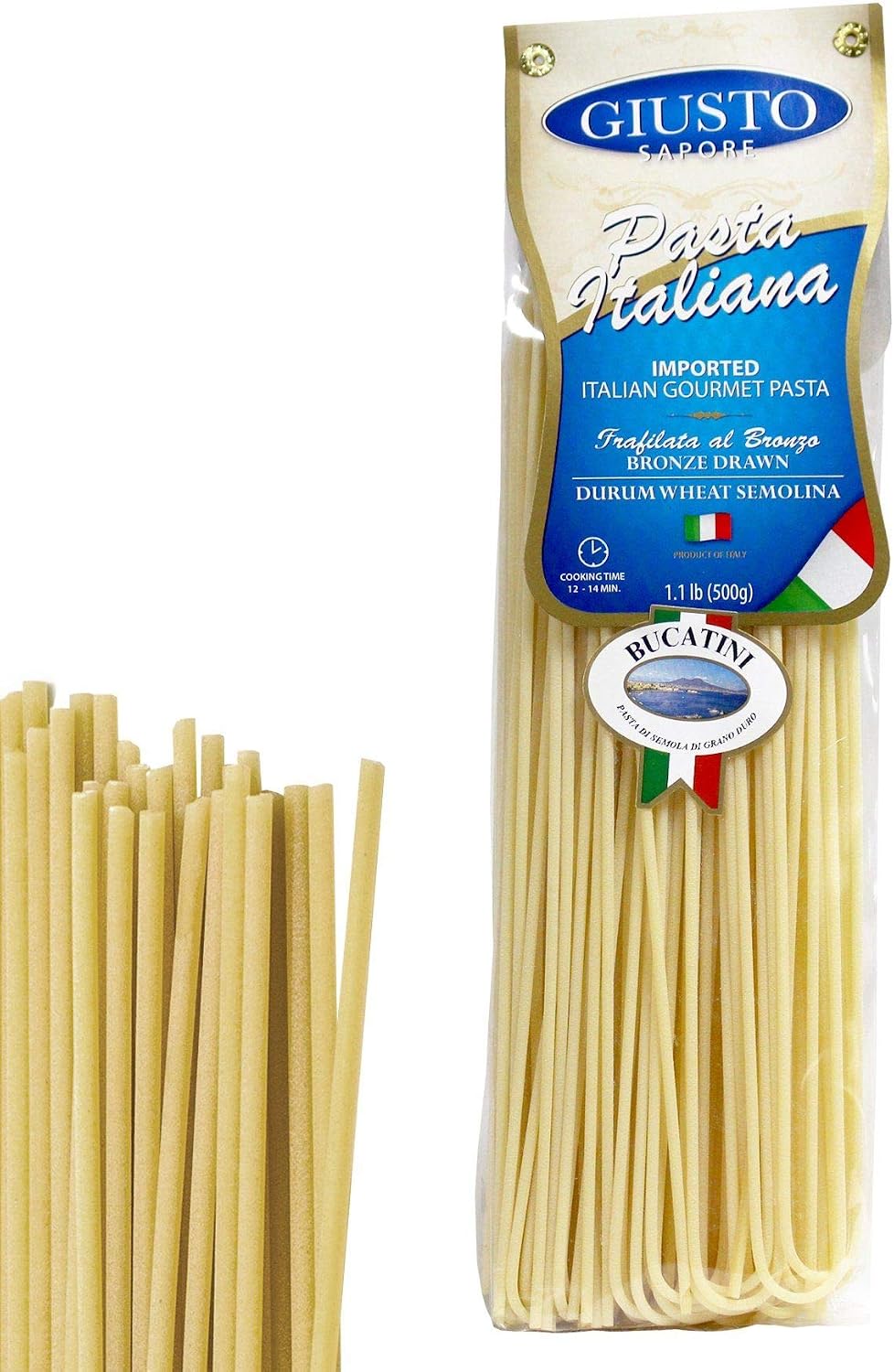 Giusto Sapore Italian Pasta - Caserecce 454g - Premium Organic Bronze Drawn Durum Wheat Semolina Gourmet Pasta Brand - Imported from Italy and Family Owned