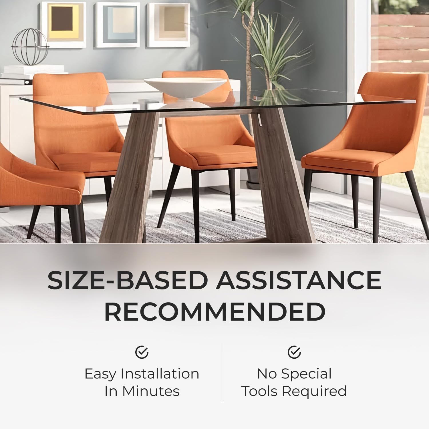 Tempered Glass Table Top Rectangle - 1/2 Inch Thick Heavy Duty for Dining Coffee Tables Desks - Flat Polish Edge Safe Corners - 24" X 48"