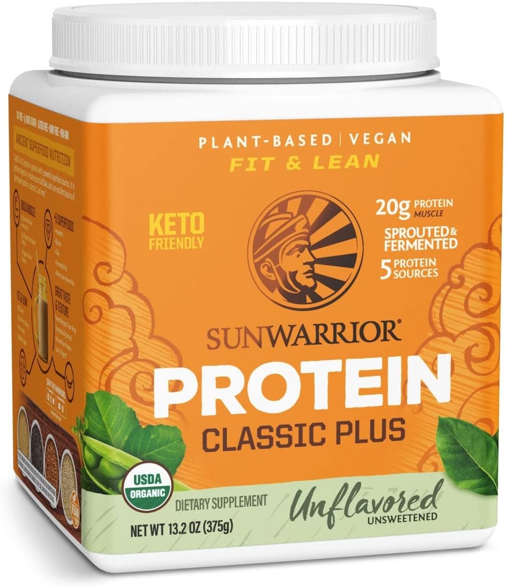 Clean Vegan Protein Powder Vanilla | Organic Protein Powder Plant Based Formula with 5 Superfood Blend Sprouted & Fermented | Non-GMO Low Carb Soy Dairy & Gluten Free (Vanilla, 30 Servings)