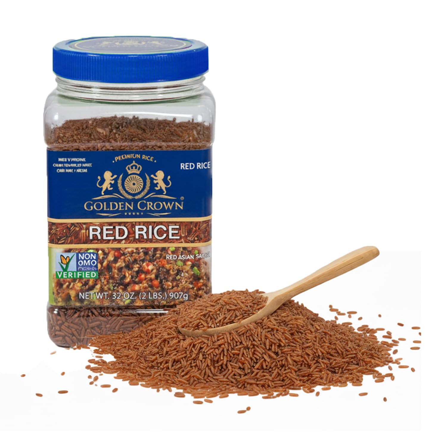 Golden Crown 8-in-1 Wild Rice Blend w/Red, Black Barley, Wild Rice Mix, 2lb