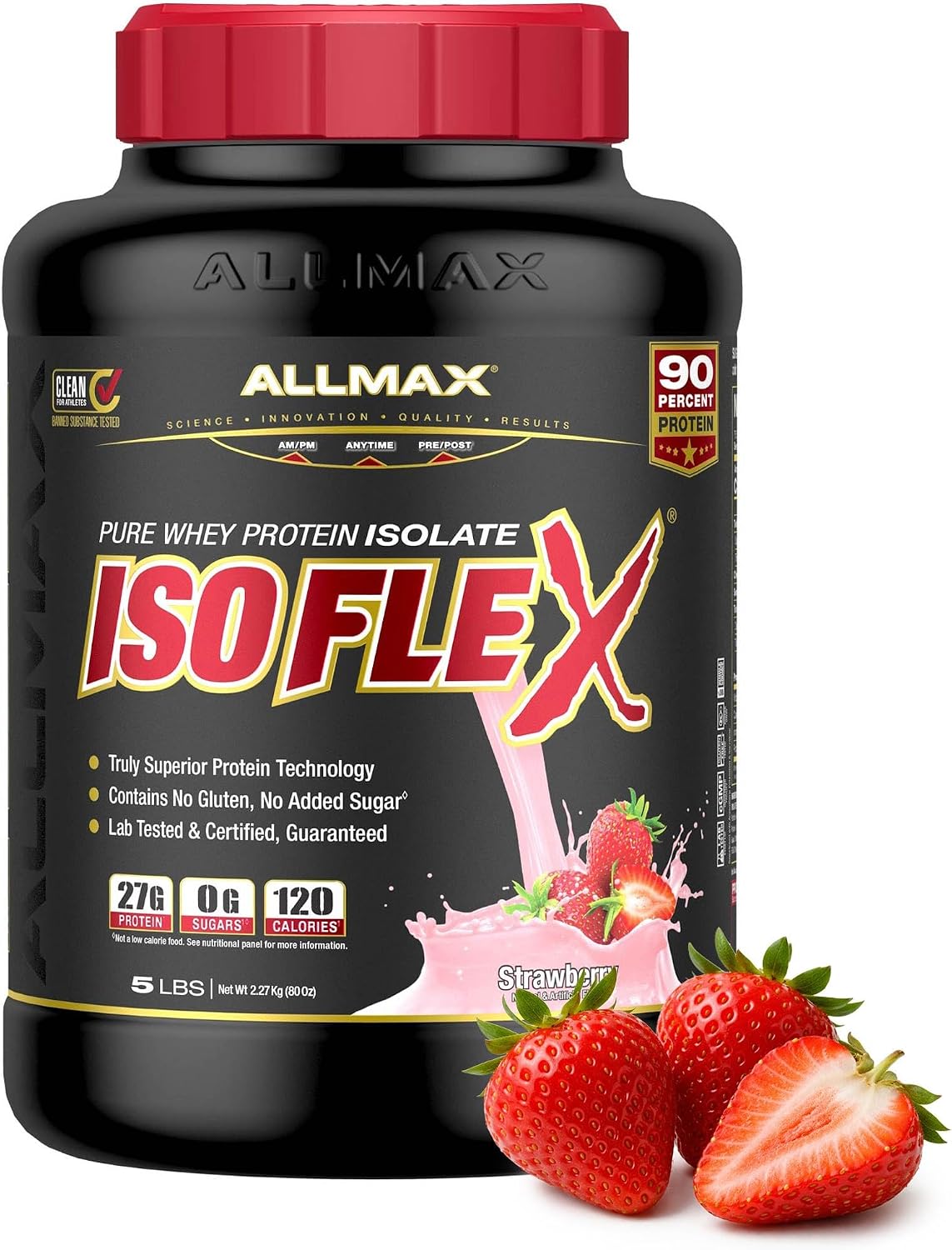 ALLMAX ISOFLEX Whey Protein Isolate, Chocolate Peanut Butter, 5 lb