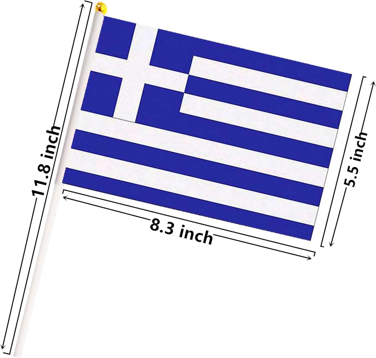 50 Pack Nicaragua Nicaraguan on Stick Flags,Small Mini Hand Held Nicaragua Nicaraguan Flags 5.5x8.3 Inch, Grand Opening, Carnival,Party Events Celebration