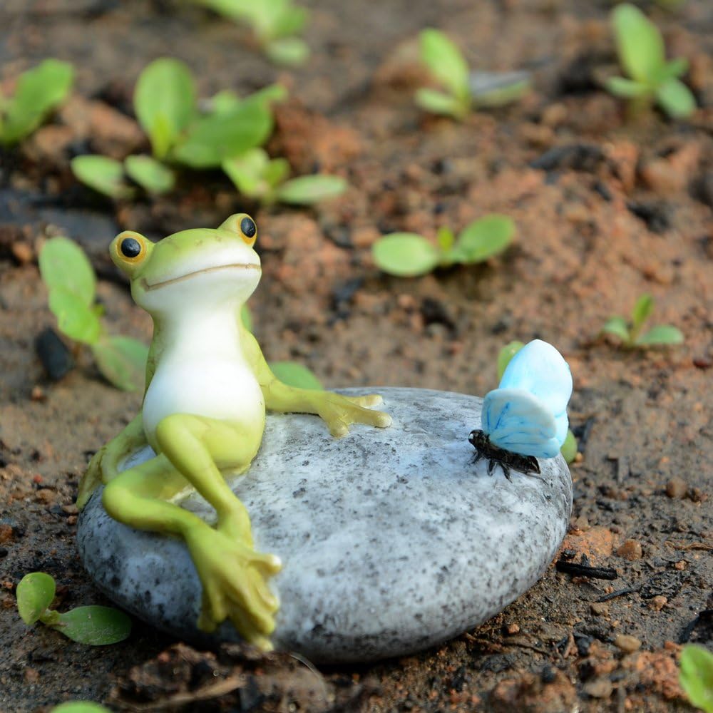 Top Collection Miniature Fairy Garden and Terrarium Statue, Mini Dragon, Green