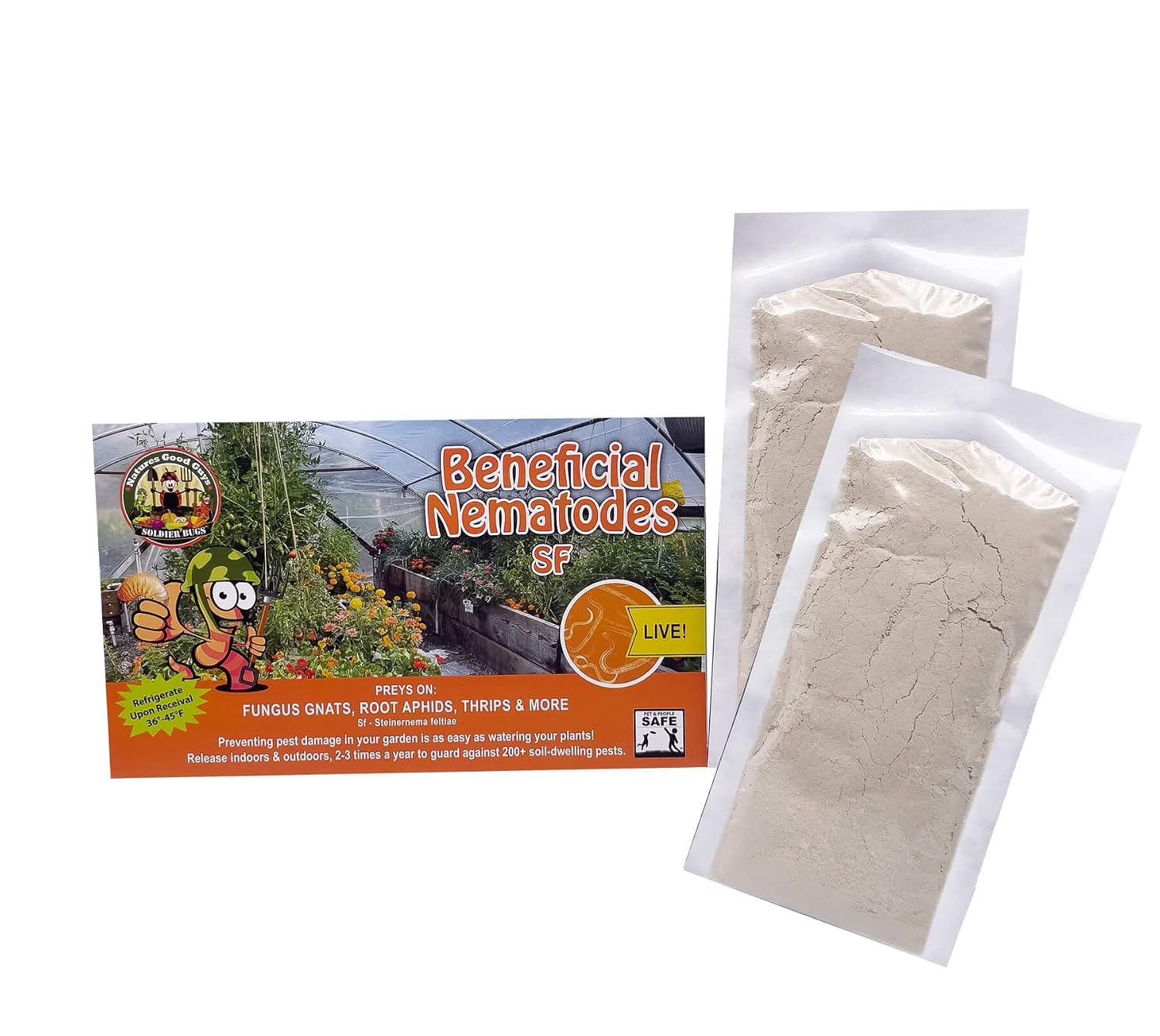 NaturesGoodGuys Beneficial Nematodes Steinernema feltiae SF - 5 Million