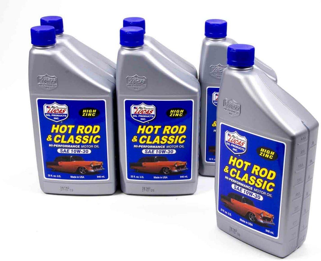 Lucas Oil 10688 Hot Rod and Classic Car SAE 10W-40 Motor Oil - 1 Quart