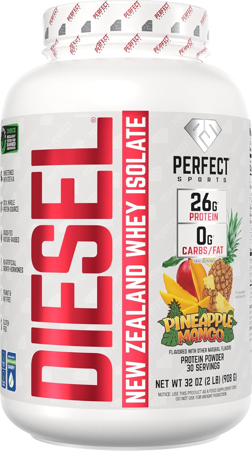 PERFECT SPORTS Diesel Whey Protein Isolate, Milk Chocolate, 2 lb