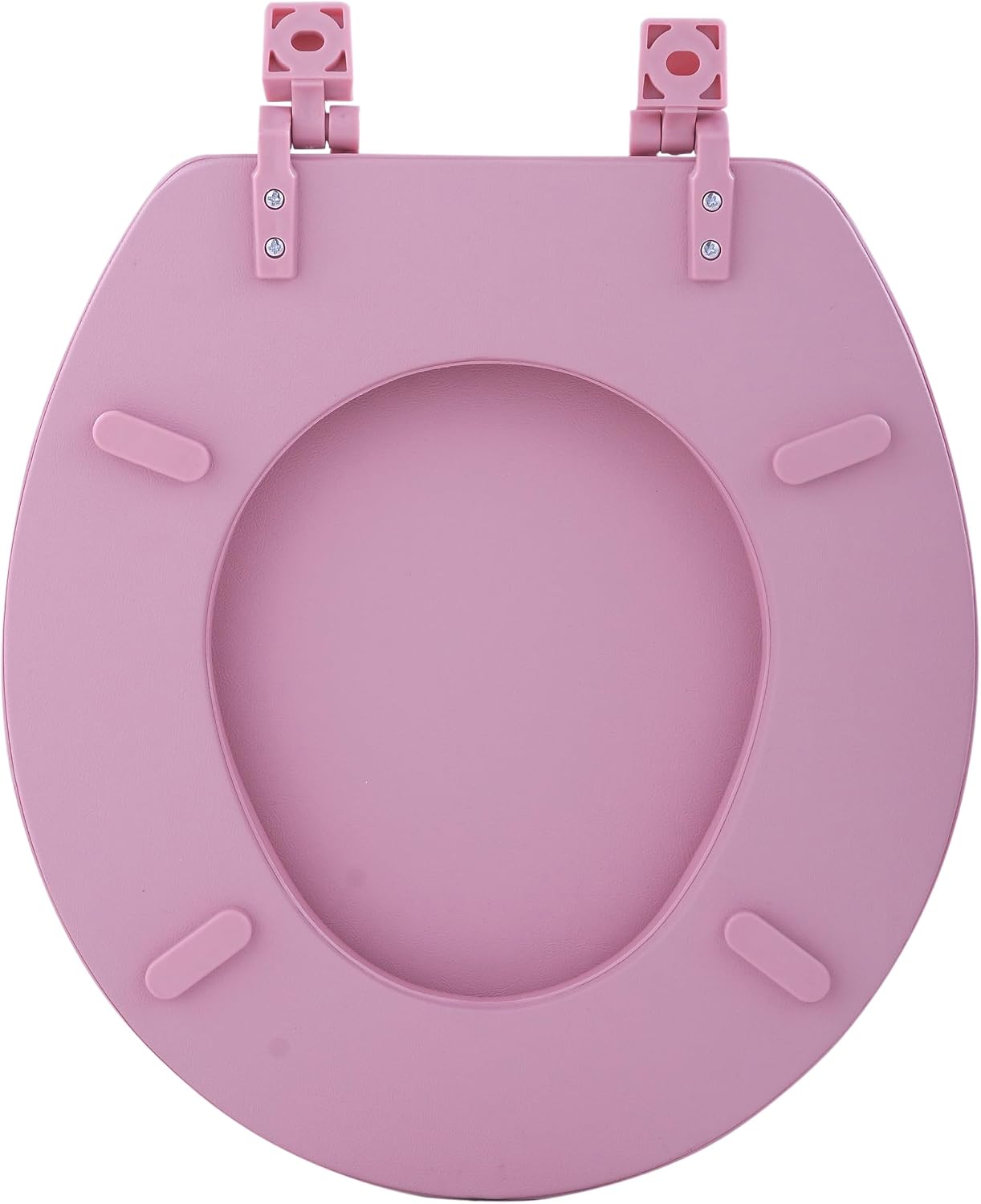 Soft Elongated Vinyl Toilet Seat, Black - 19 Inch Soft Vinyl Cover with Comfort Foam Cushioning - Fits All Elongated Size Fixtures - Easy to Install Fantasia by Achim Home Decor